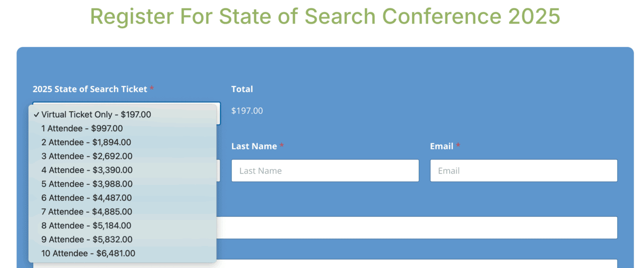 State of Search tickets