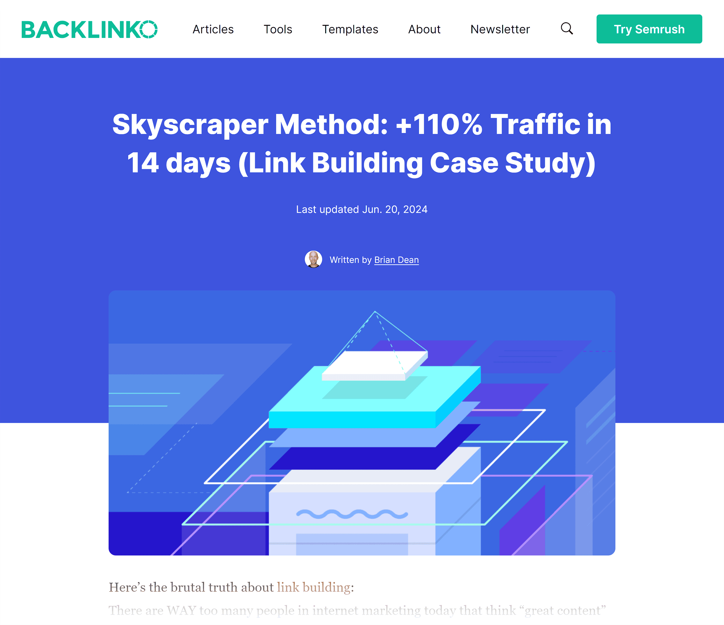 Backlinko – Skyscraper Technique