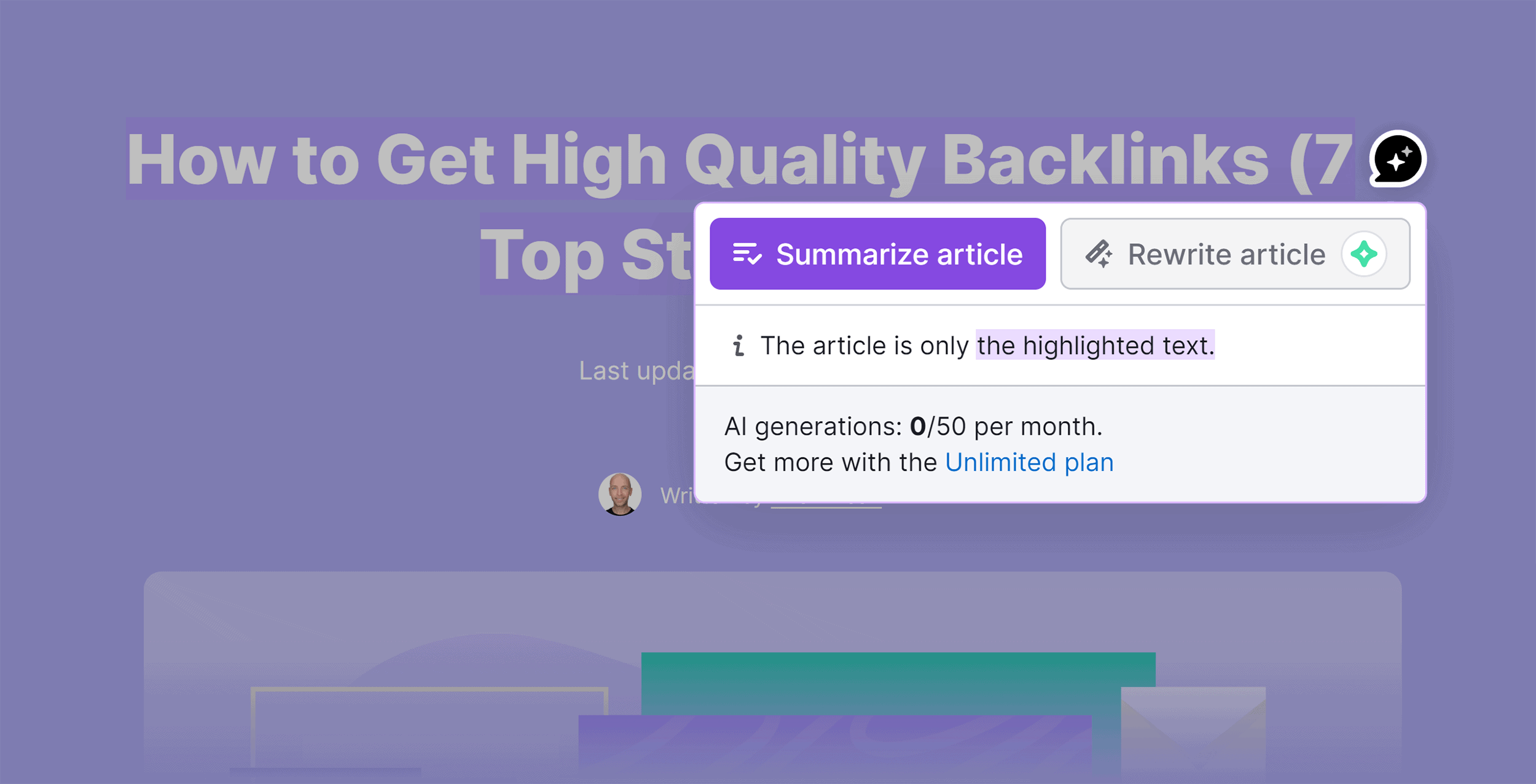 ContentShake AI – Options – Summarize and Rewrite