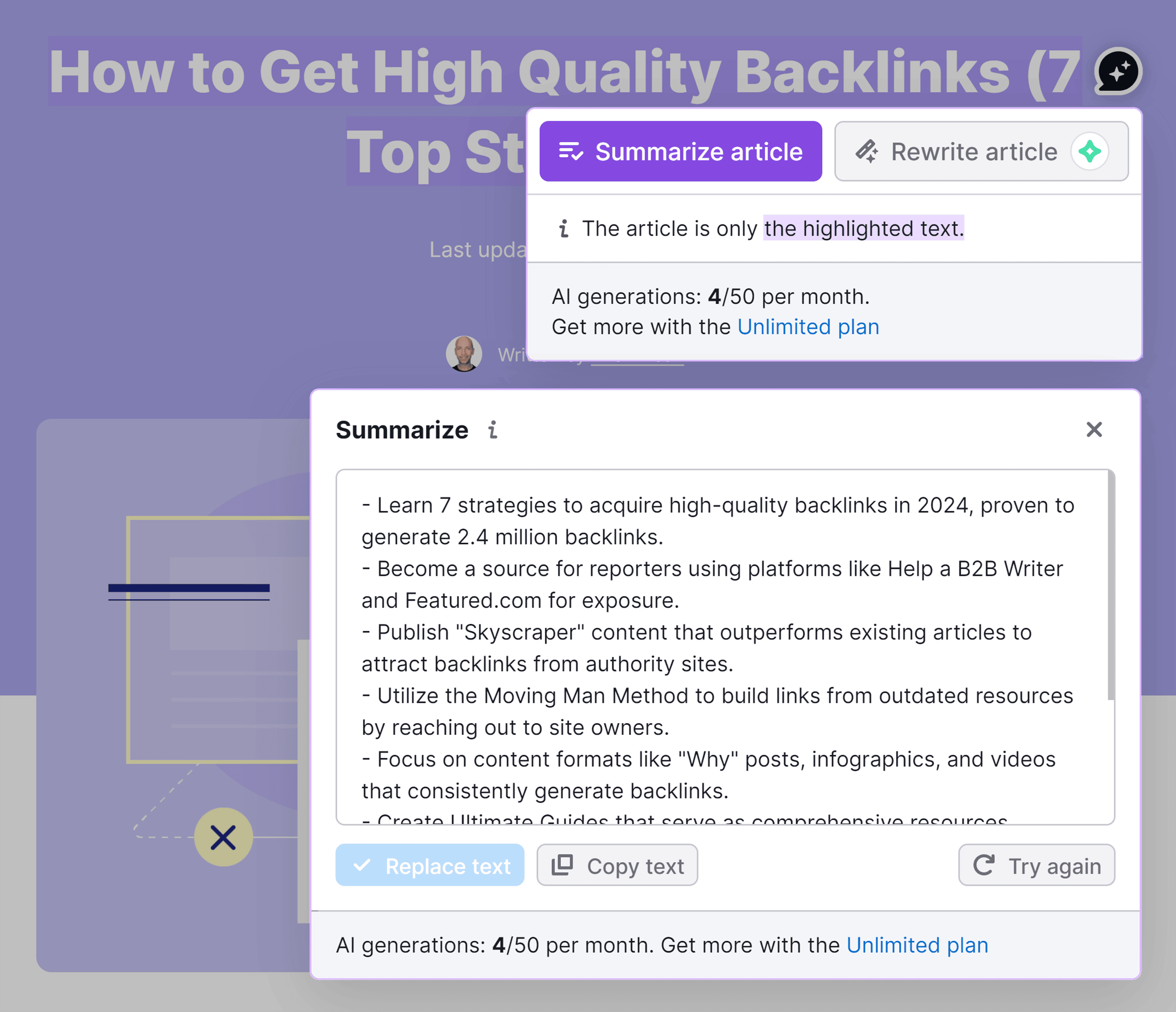 ContentShake AI – Summarize article