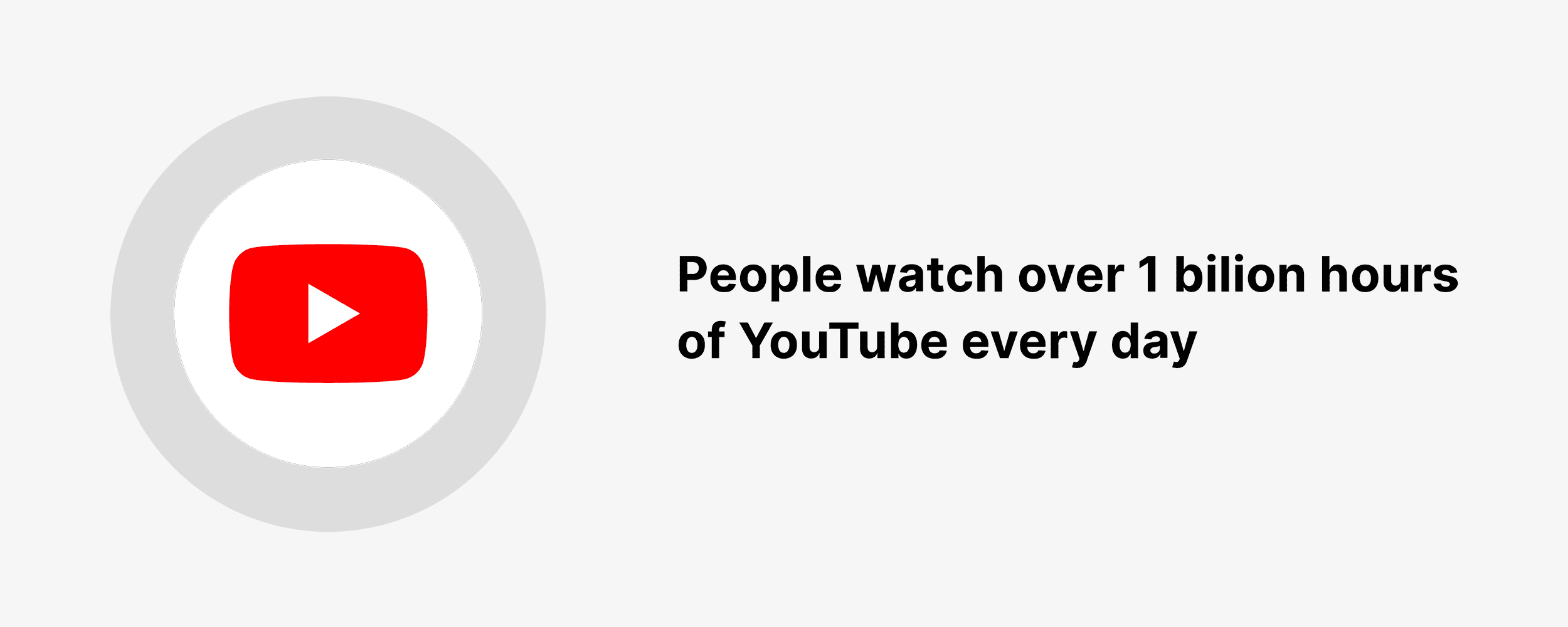 People watch 1 billion hours of YouTube every day