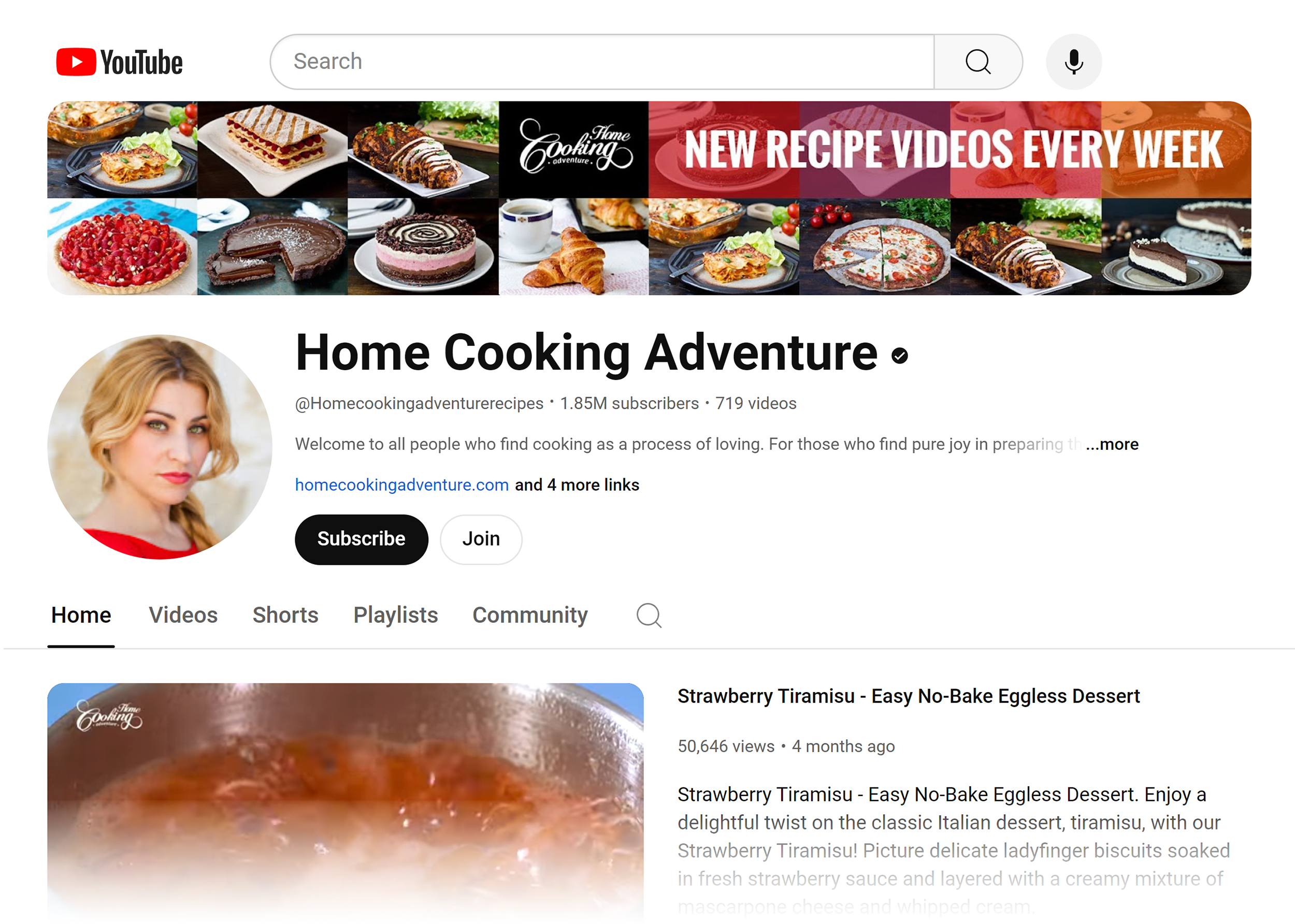 YouTube – Home Cooking Adventure – Home