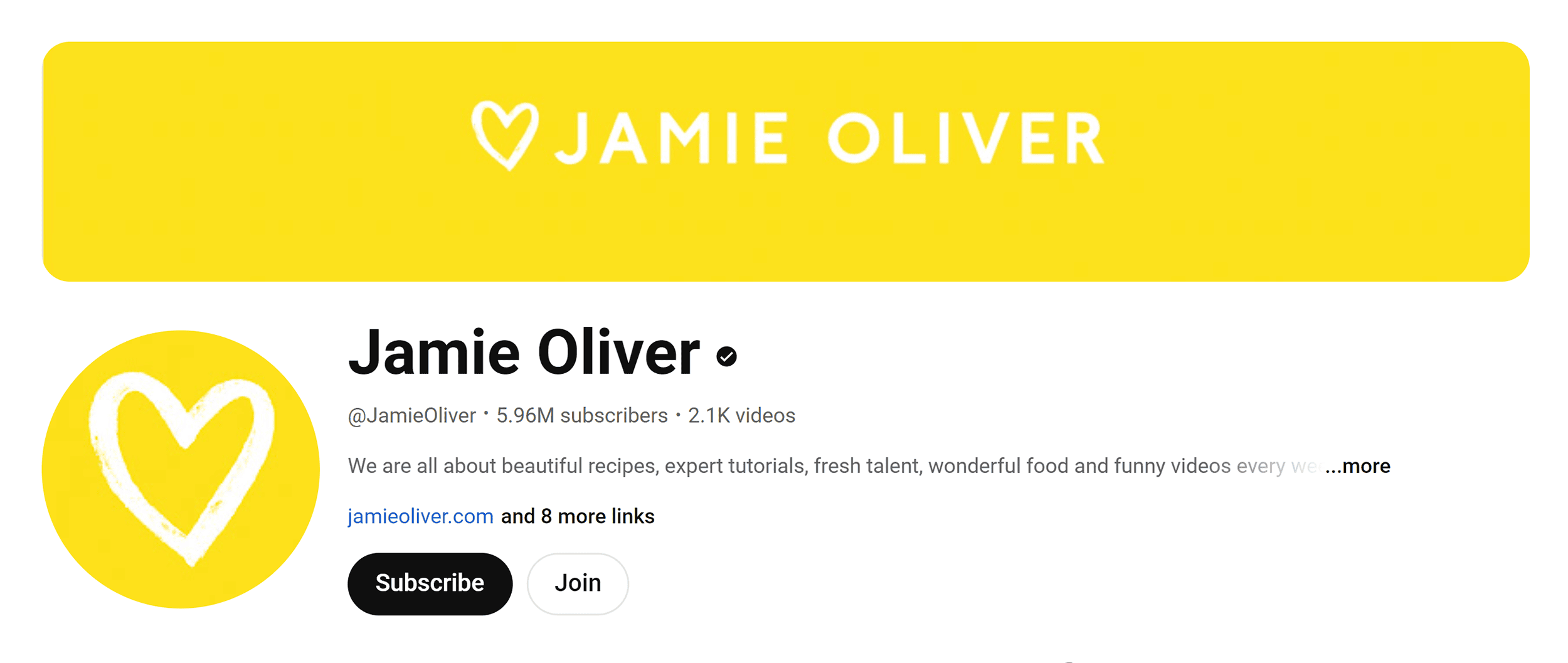 YouTube – Jamie Oliver – Home