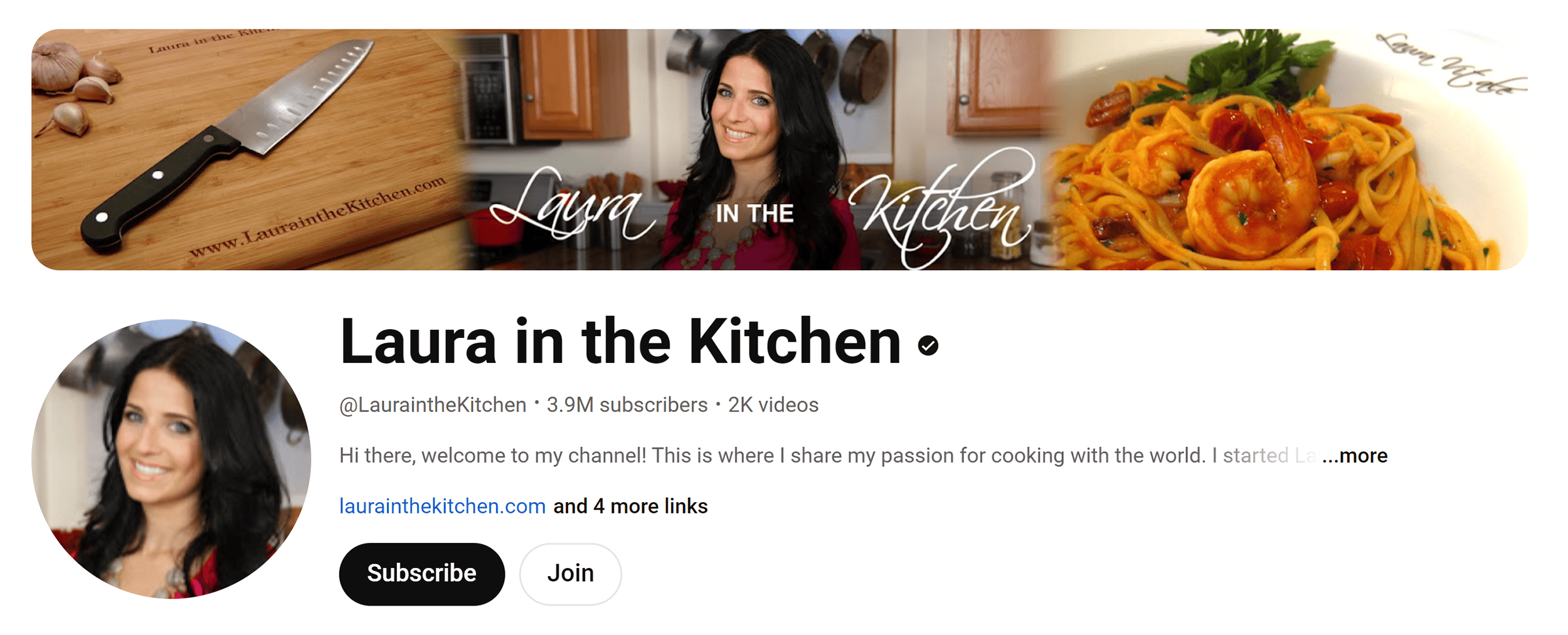 YouTube – Laura in the Kitchen – Home