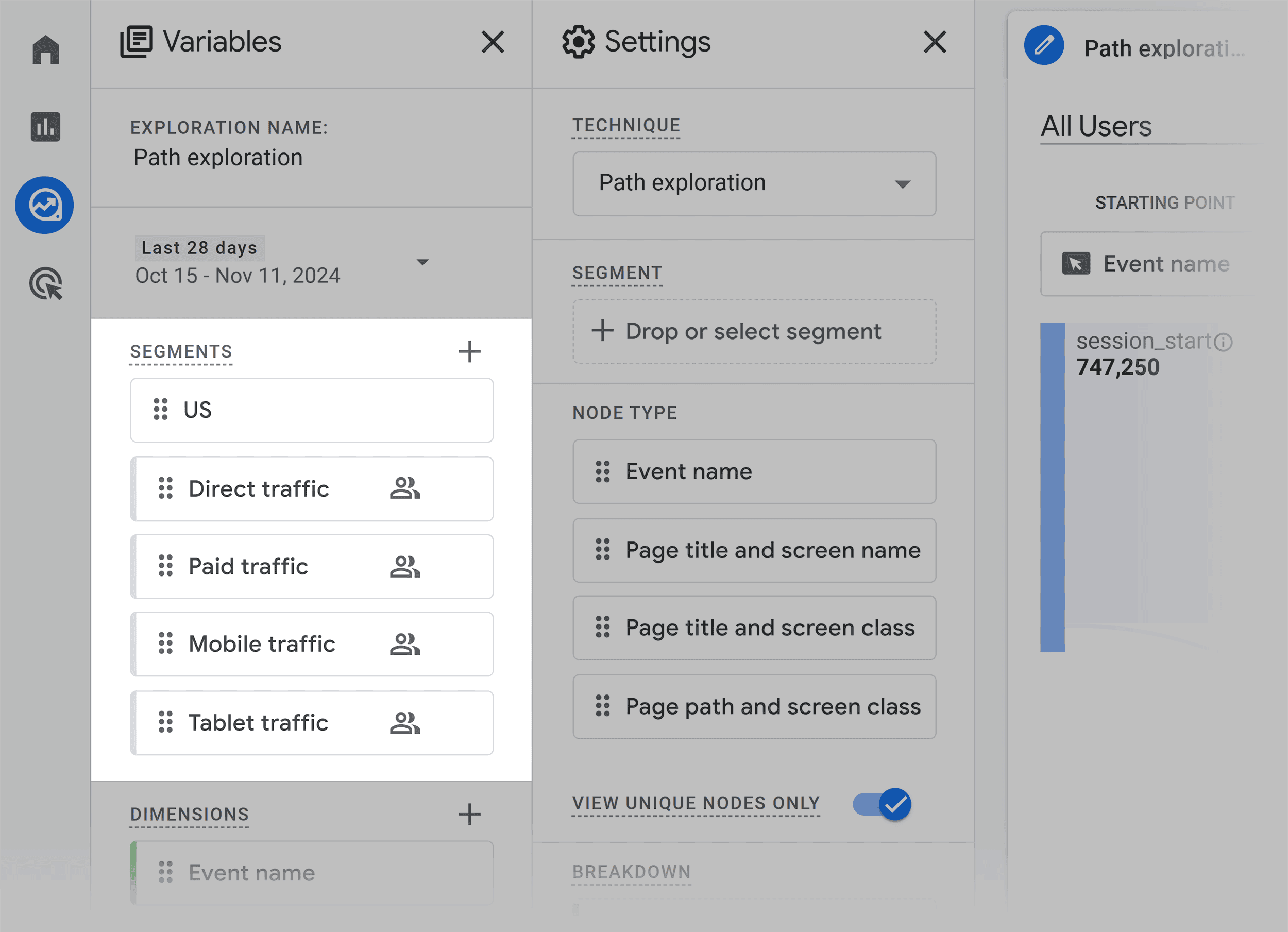 GA – Path explorations – Segments