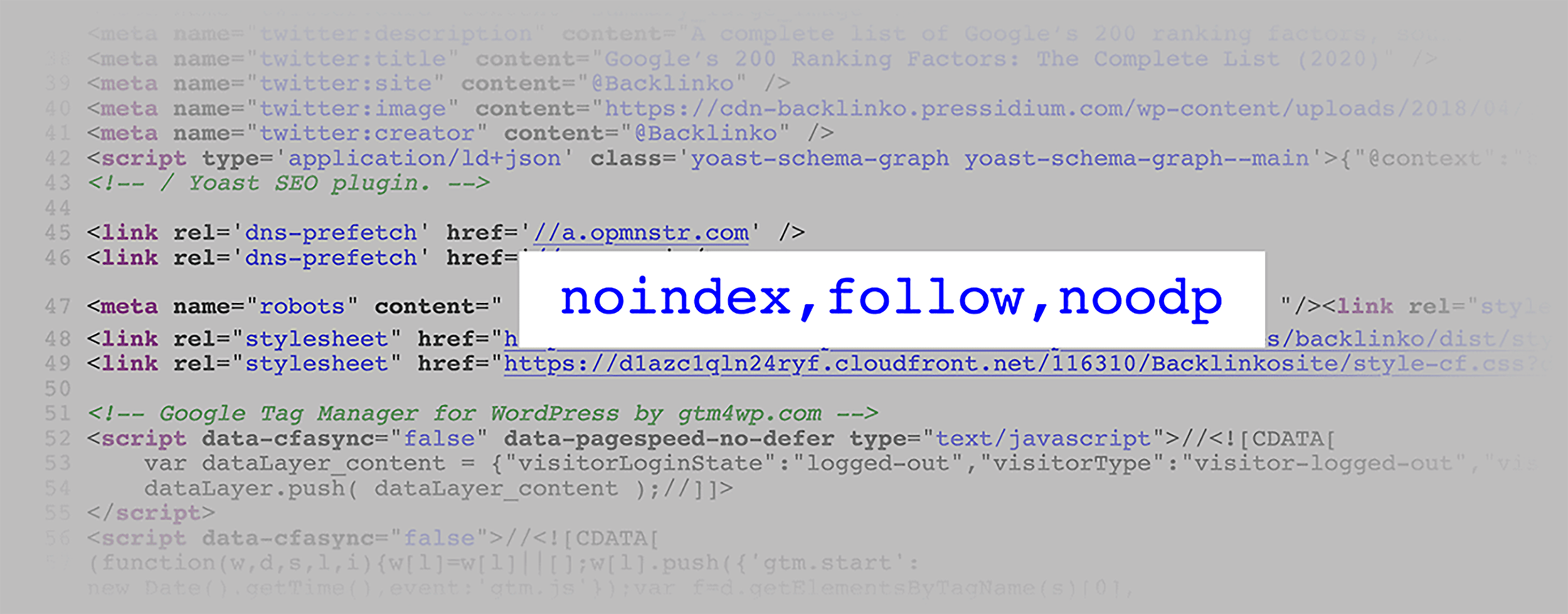 Noindex – HTML