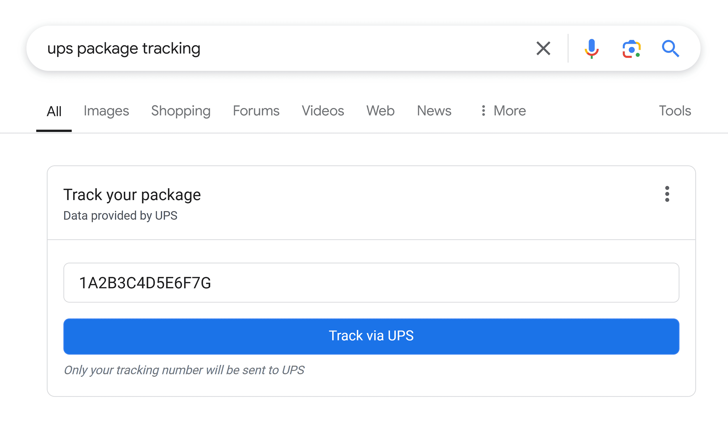 Google – Track packages