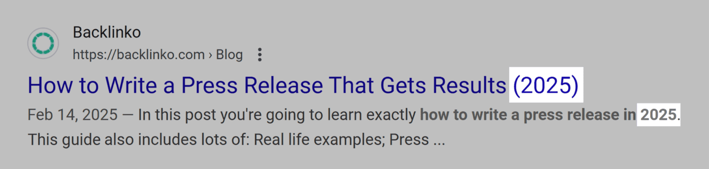 标题和描述中的当前年份