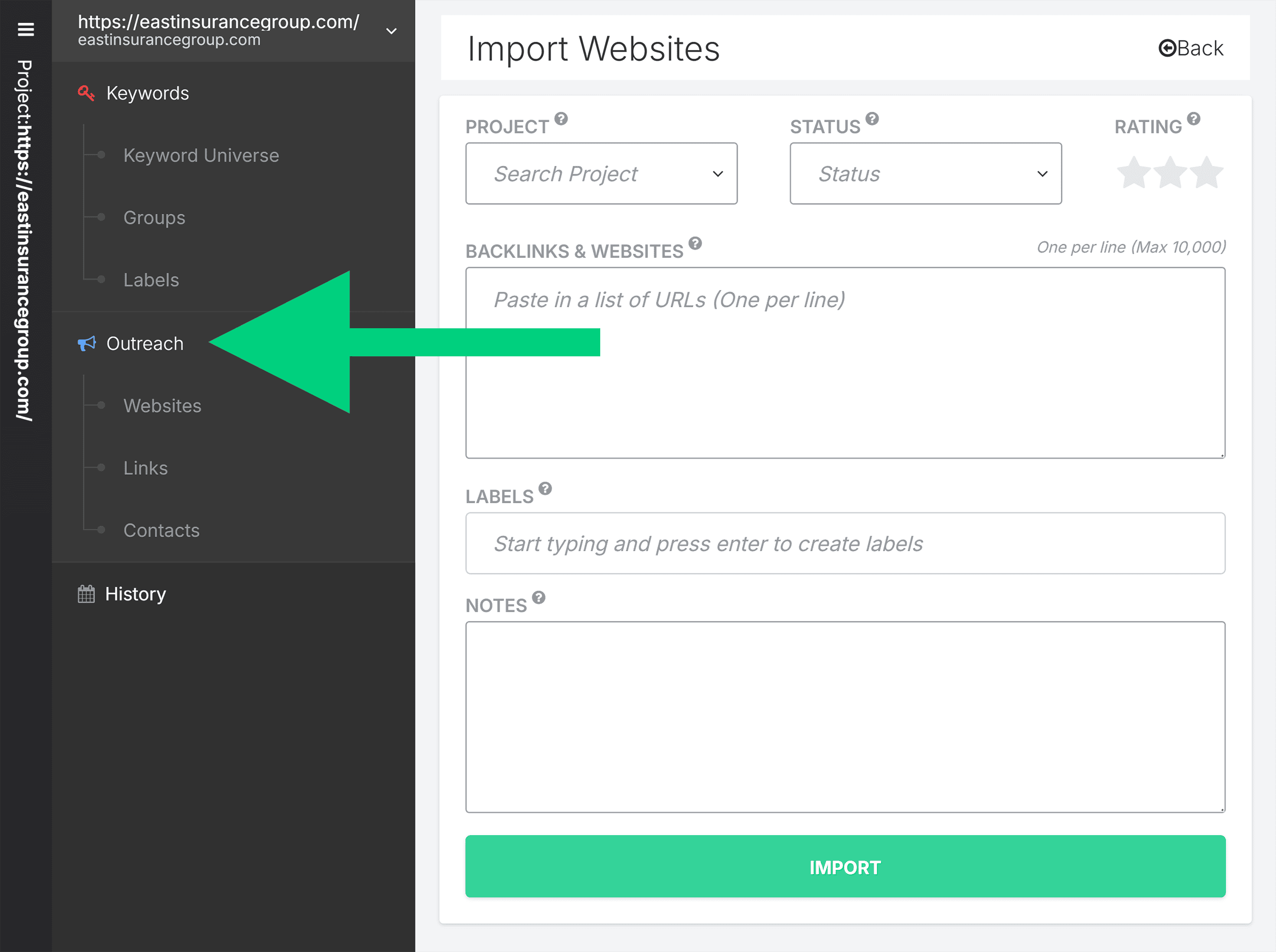 SpyFu – Projects – Outreach