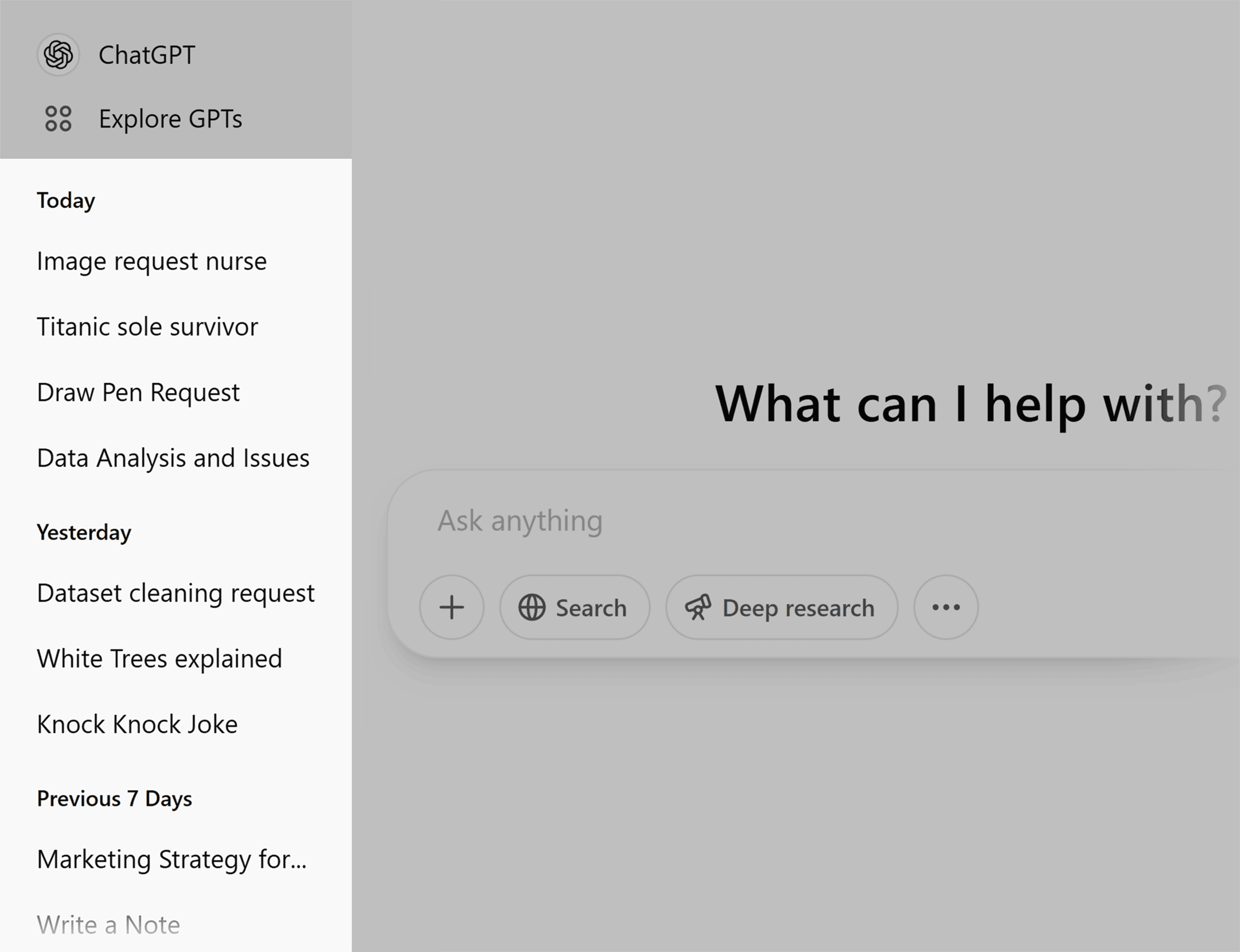 ChatGPT – Chat history ChatGPT – Chat history