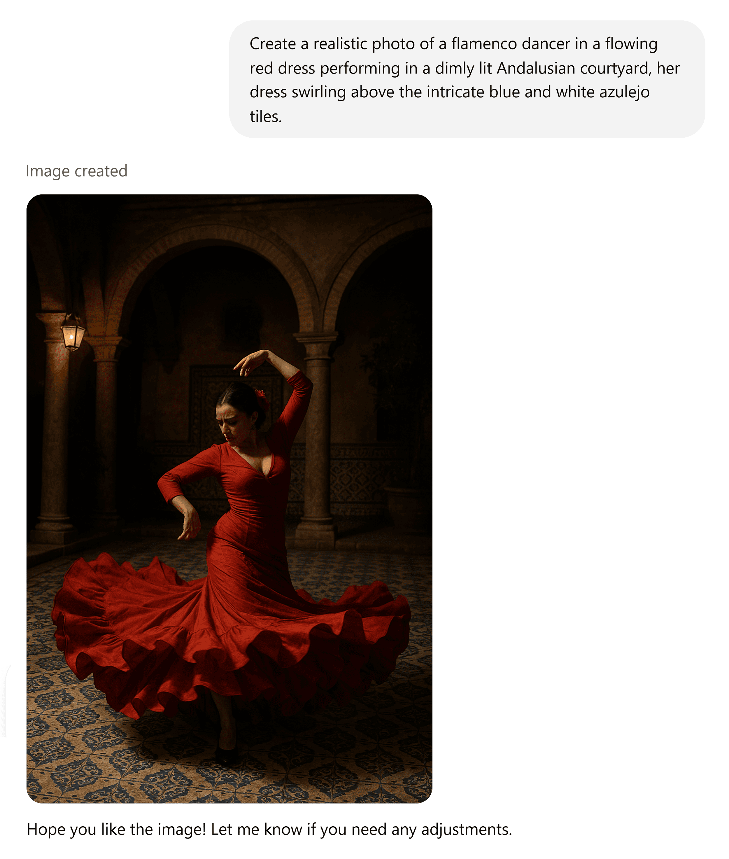 ChatGPT – Flamenco dancer prompt ChatGPT – Flamenco dancer prompt