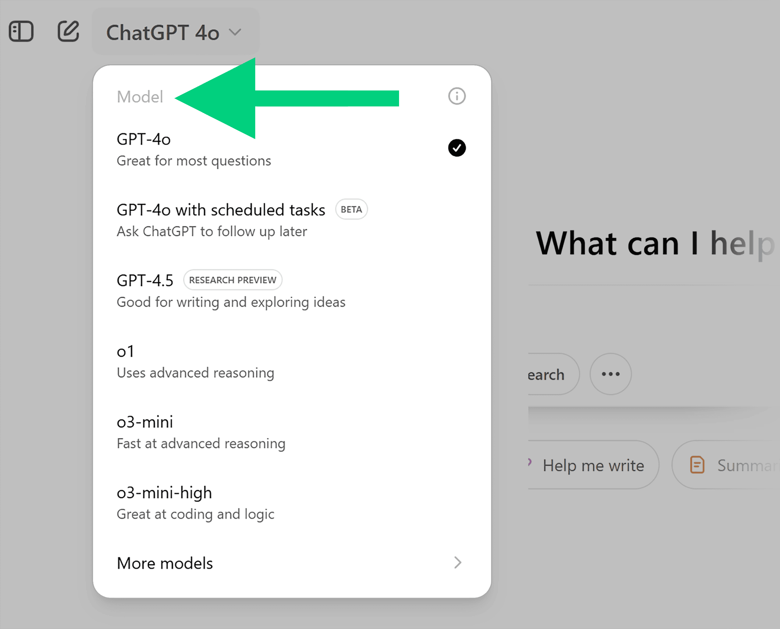 ChatGPT – Models ChatGPT – Models