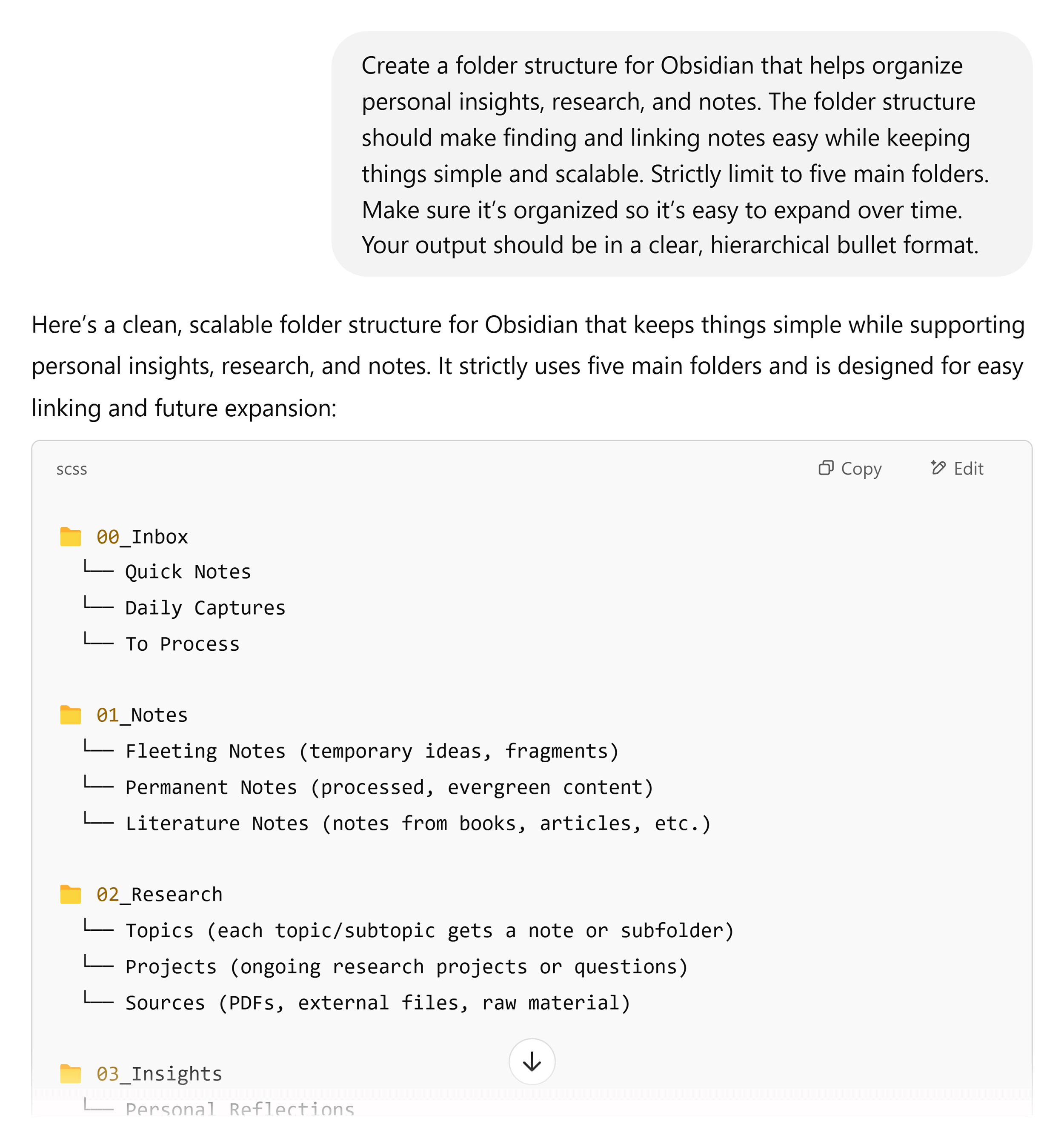 ChatGPT – Prompt – Creating folder structure ChatGPT – Prompt – Creating folder structure
