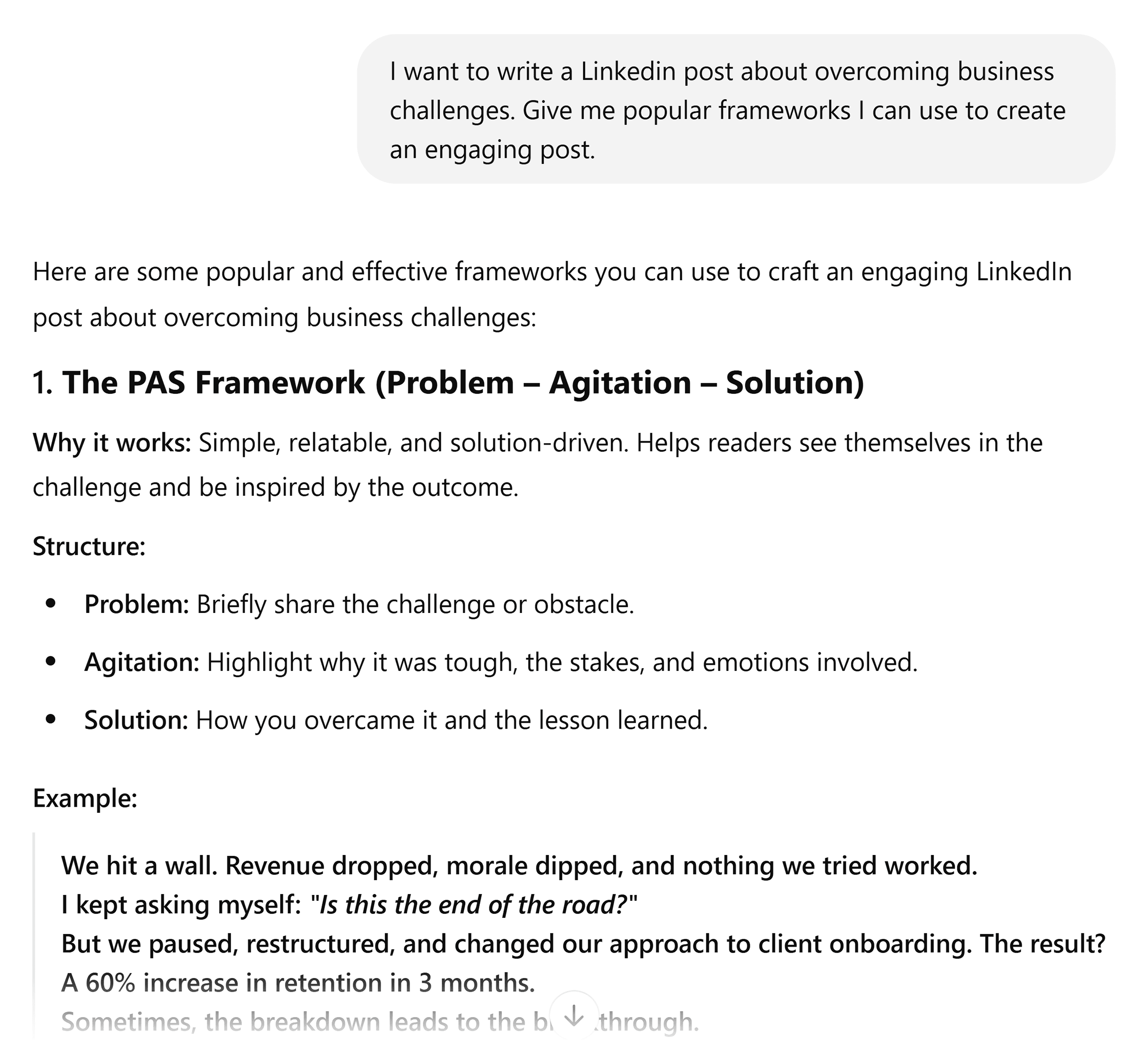 ChatGPT – Prompt – LinkedIn post ChatGPT – Prompt – LinkedIn post