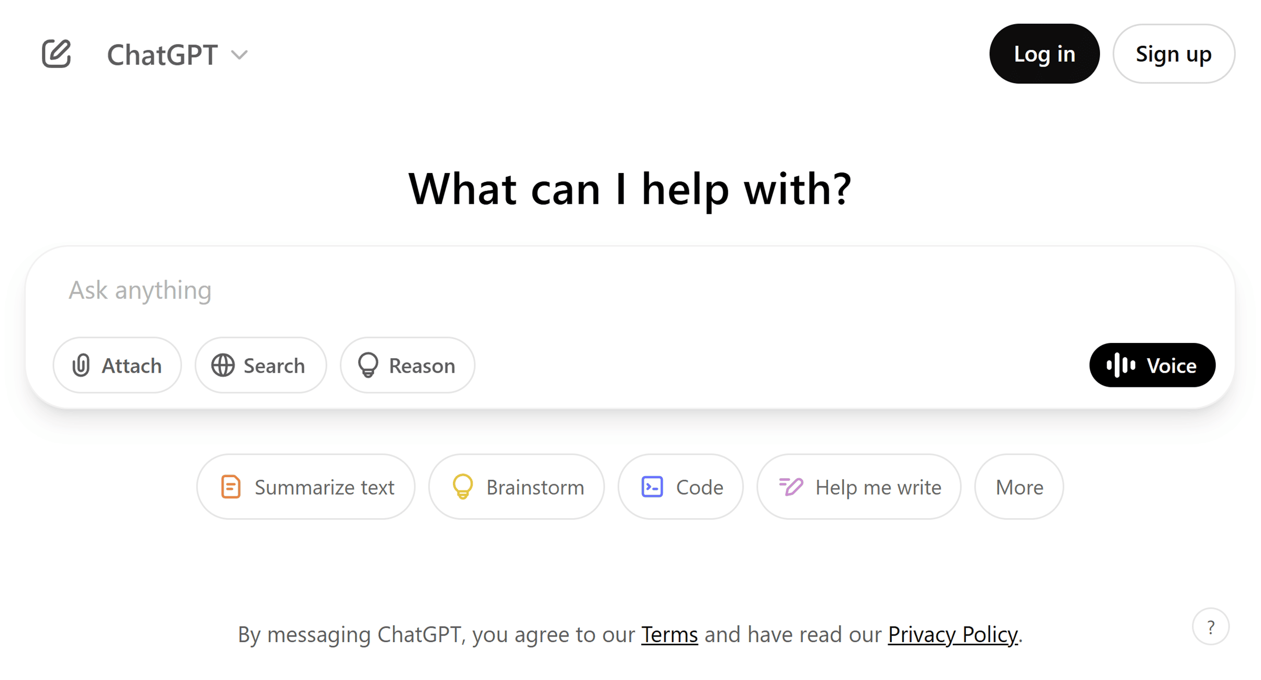 ChatGPT – Start page ChatGPT – Start page