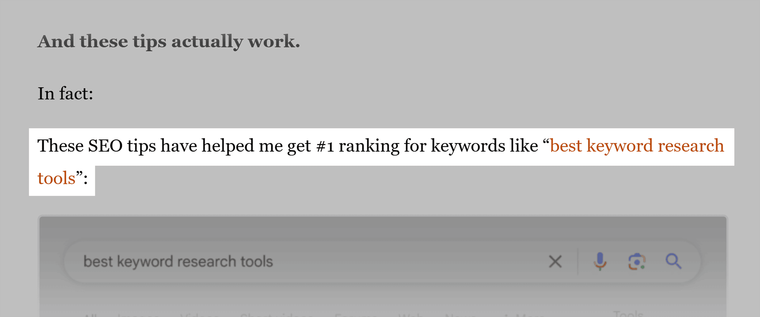 Backlinko – Actionable SEO Tips – Promise
