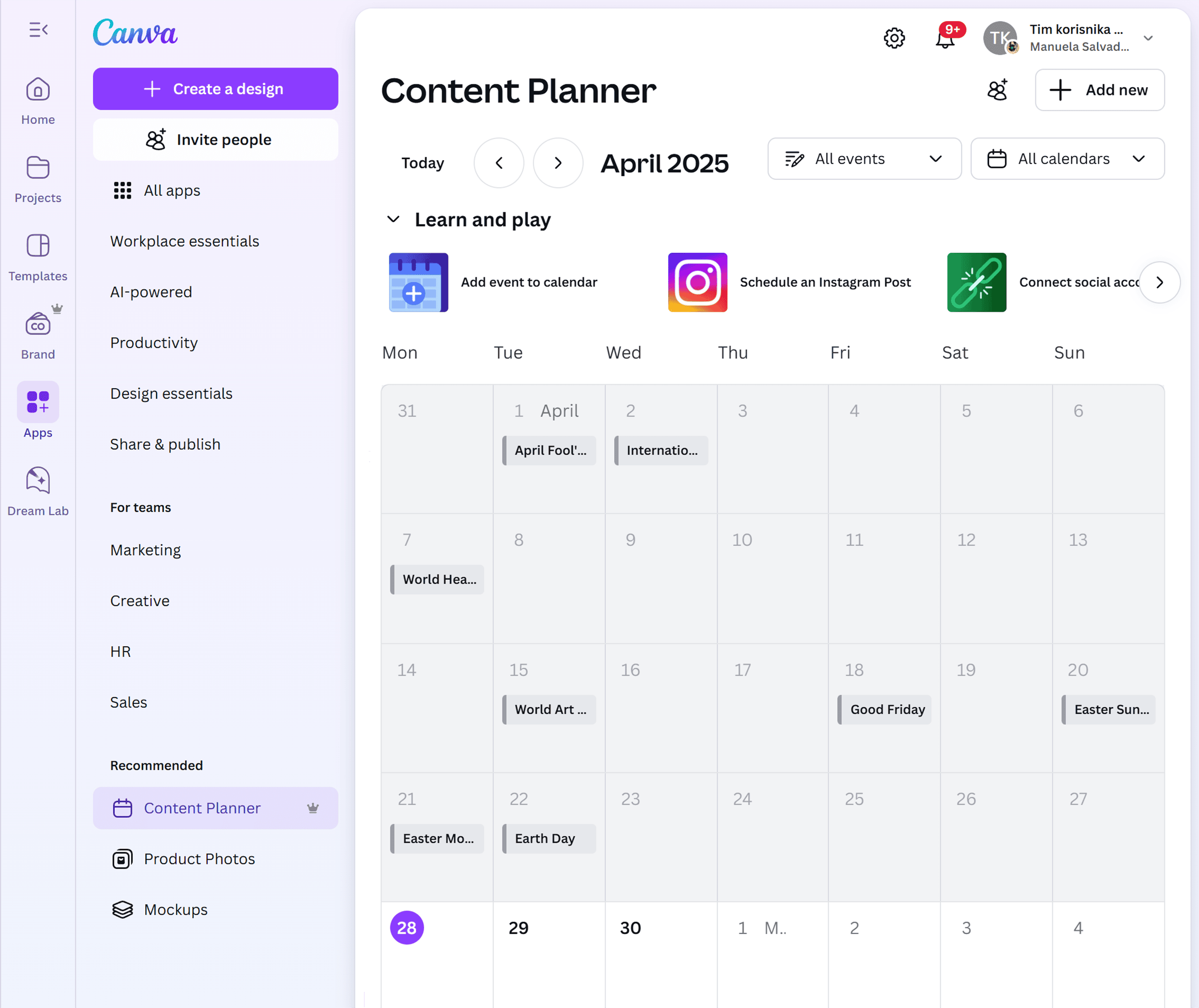 Canva – Content Planner Canva – Content Planner