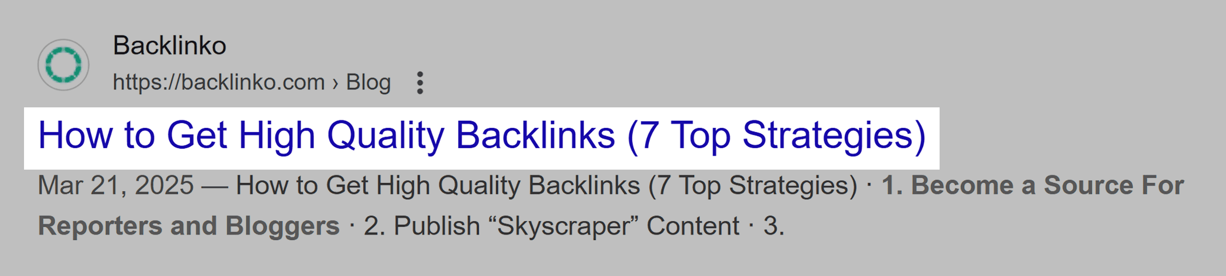 Google shows articles H1 Google shows articles H1