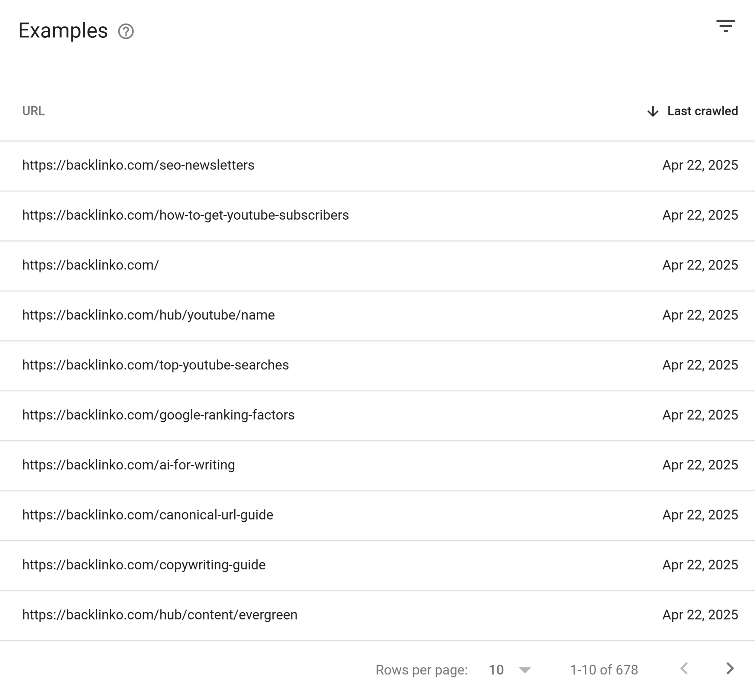 GSC – Indexing Pages – Data Examples GSC – Indexing Pages – Data Examples
