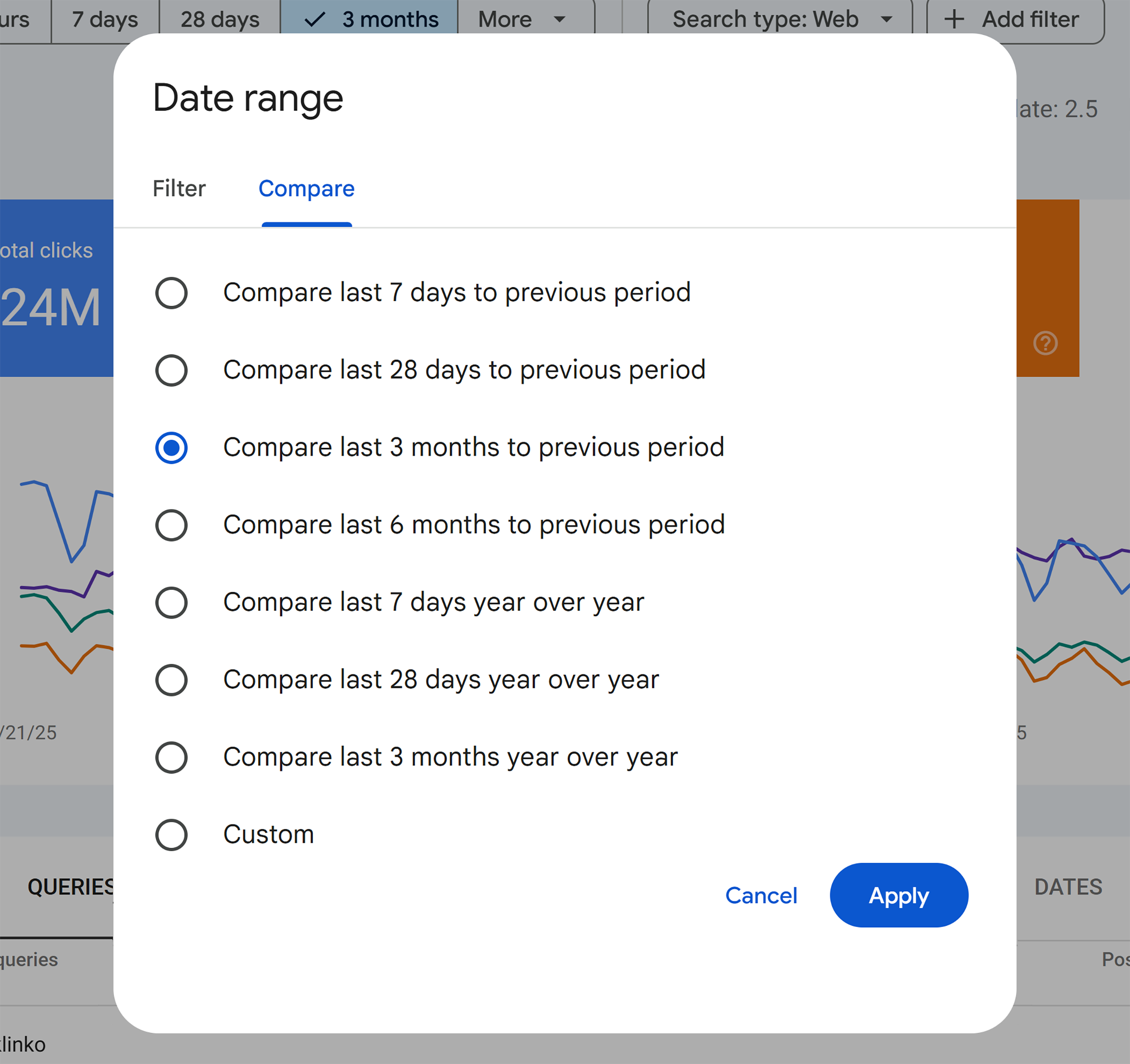 GSC – Search Results – Date Range – Compare GSC – Search Results – Date Range – Compare