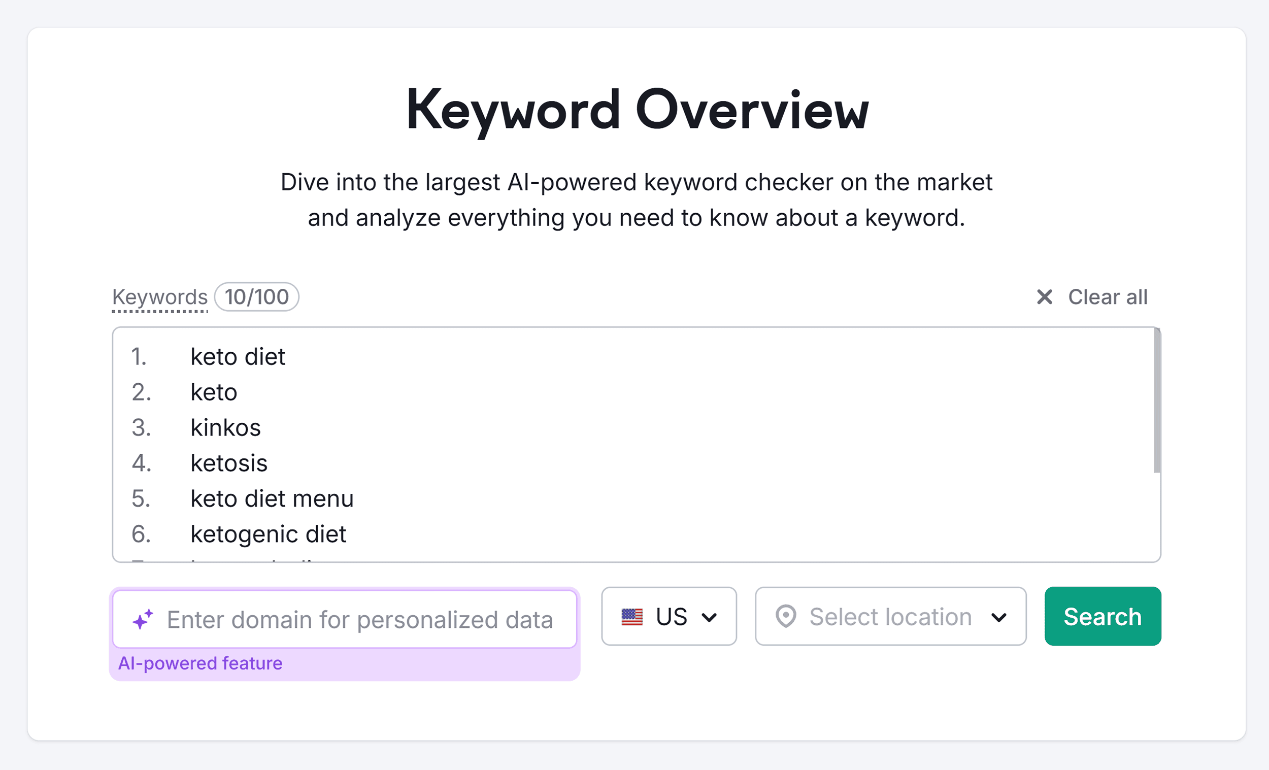 Keyword Overview – Search – Keto Diet Keyword Overview – Search – Keto Diet