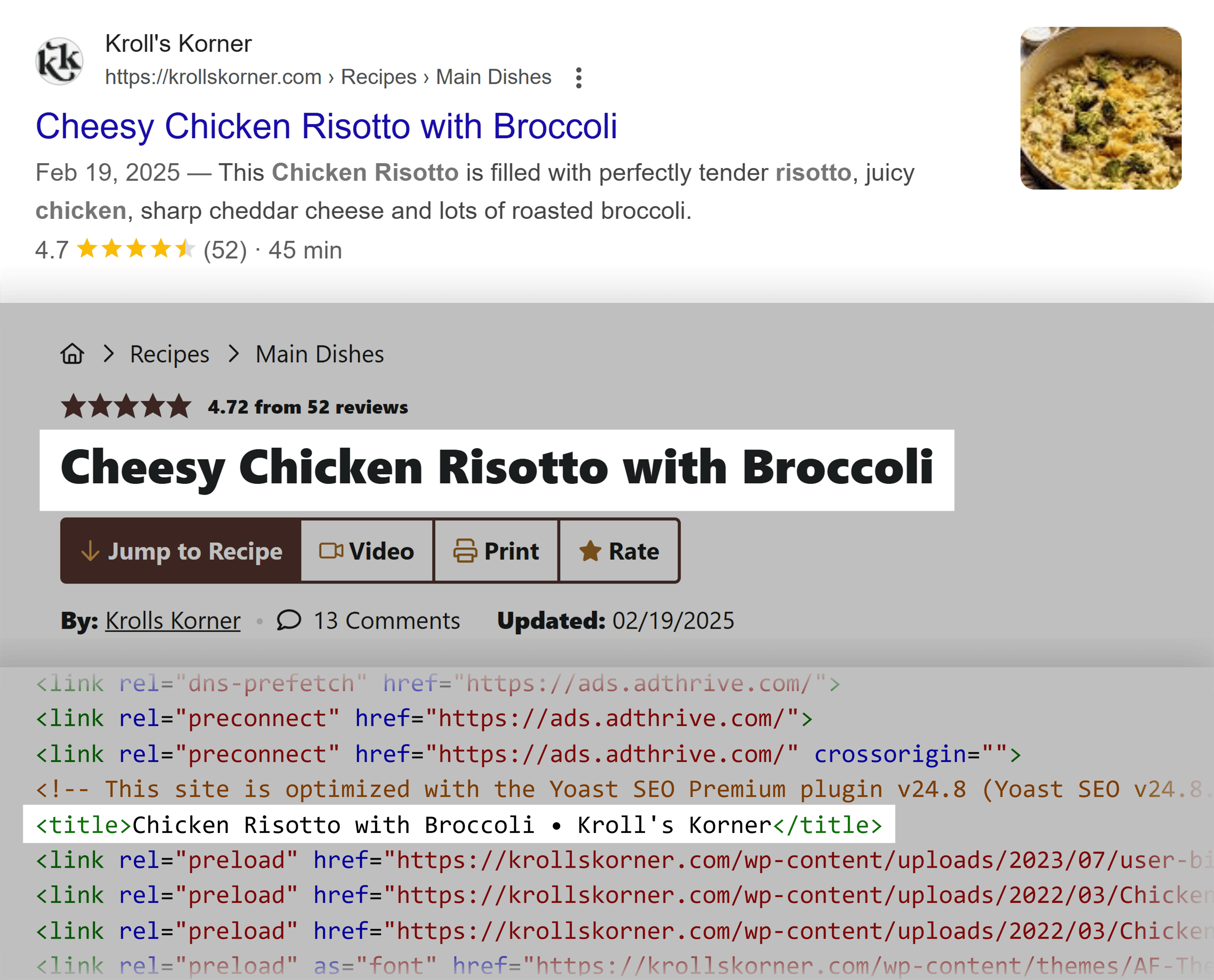 Kroll’s-Korner – Google used H1-instead Title tag Kroll's-Korner – Google used H1-instead Title tag
