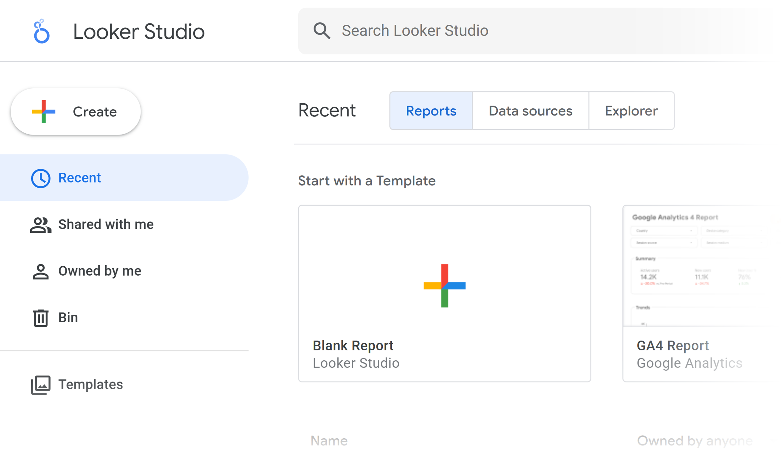 Looker Studio – Homepage Looker Studio – Homepage