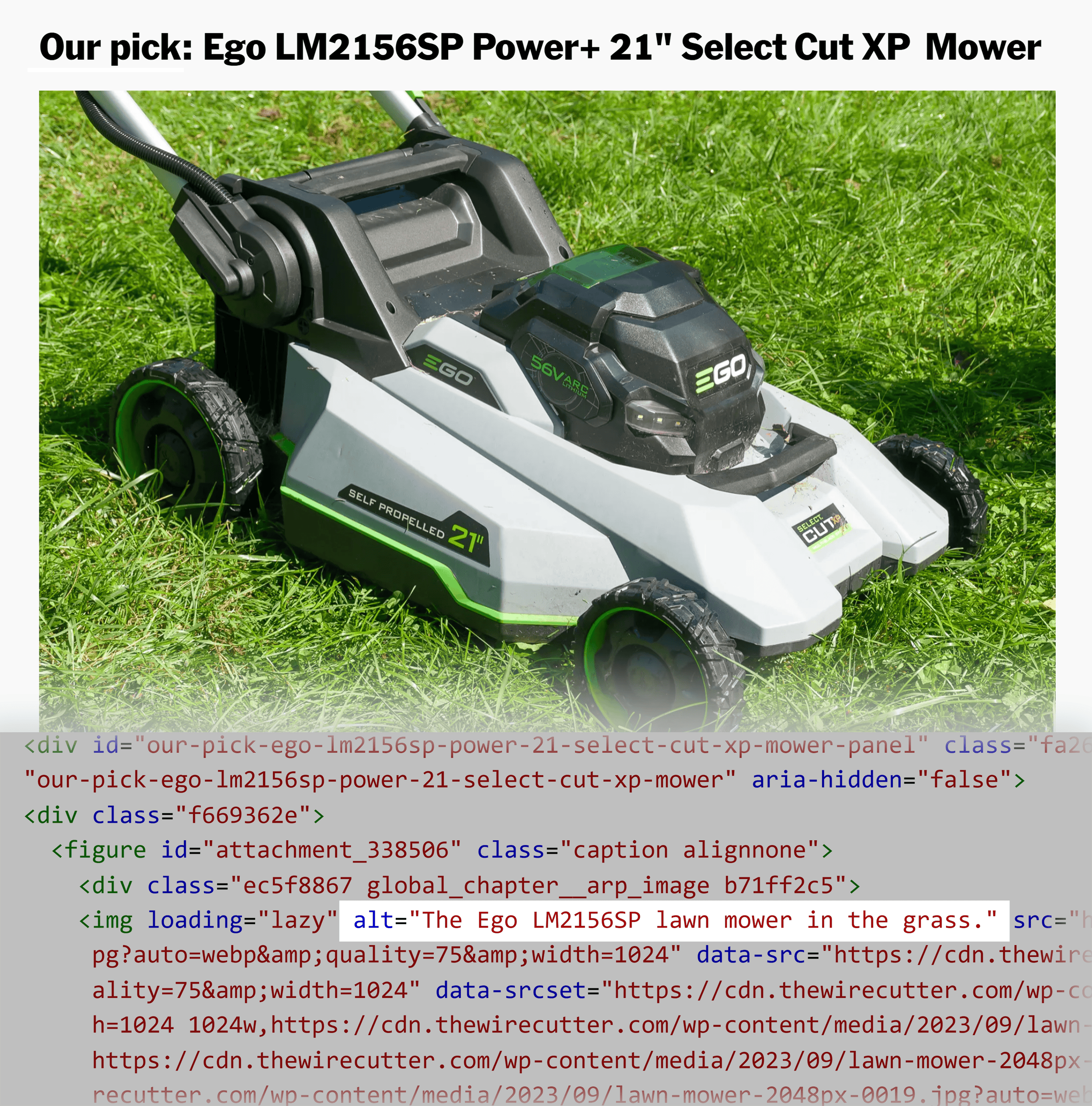 Lawnmower – Useful alt text Lawnmower – Useful alt text