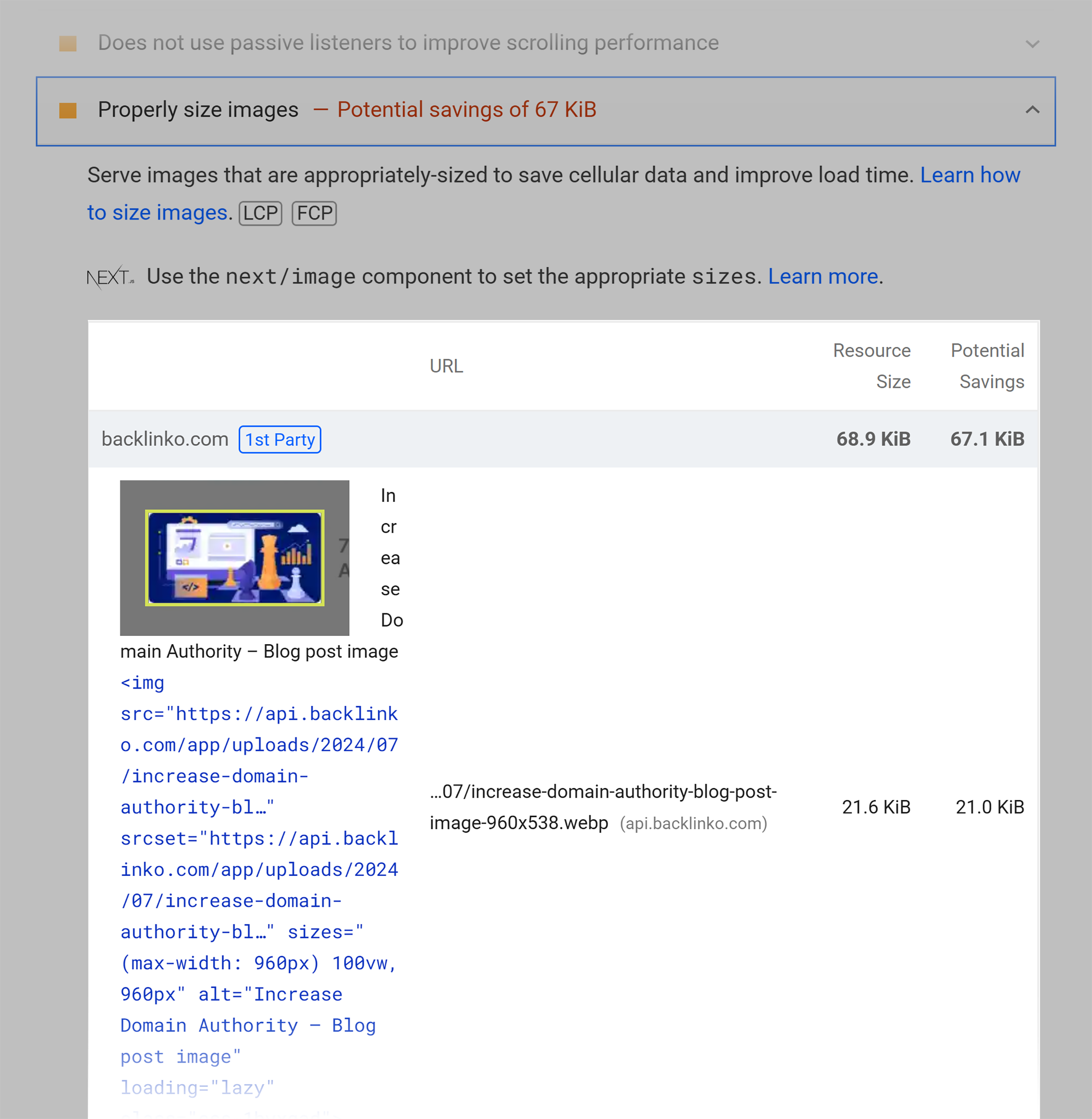 PageSpeed Insights – Properly Size Images – Example PageSpeed Insights – Properly Size Images – Example