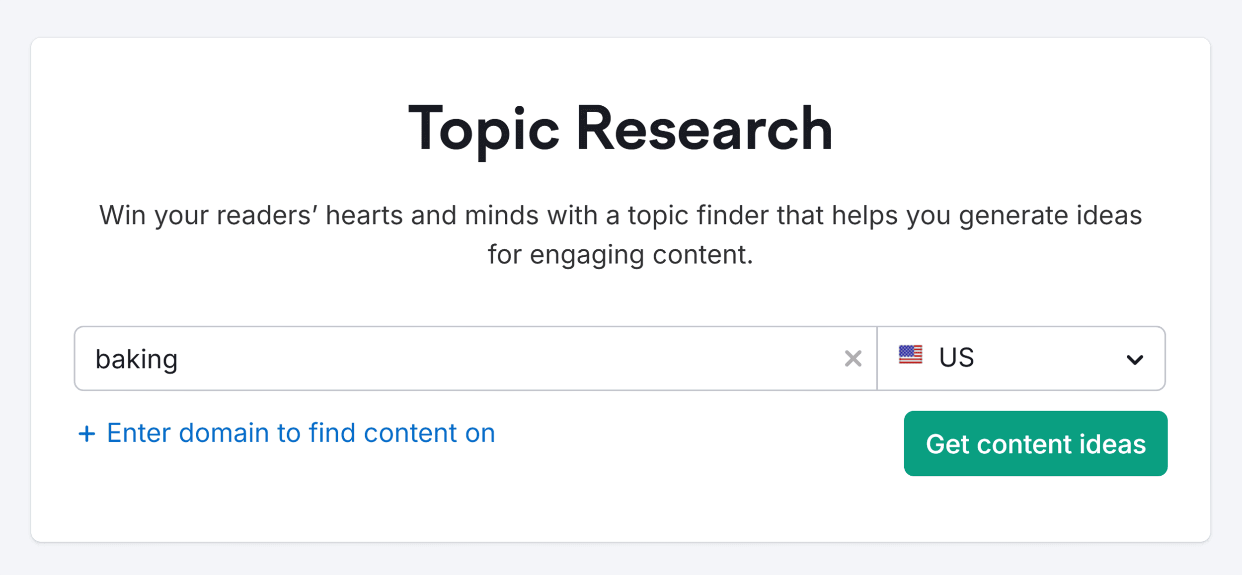 Semrush – Topic Research – Search – Baking Semrush – Topic Research – Search – Baking