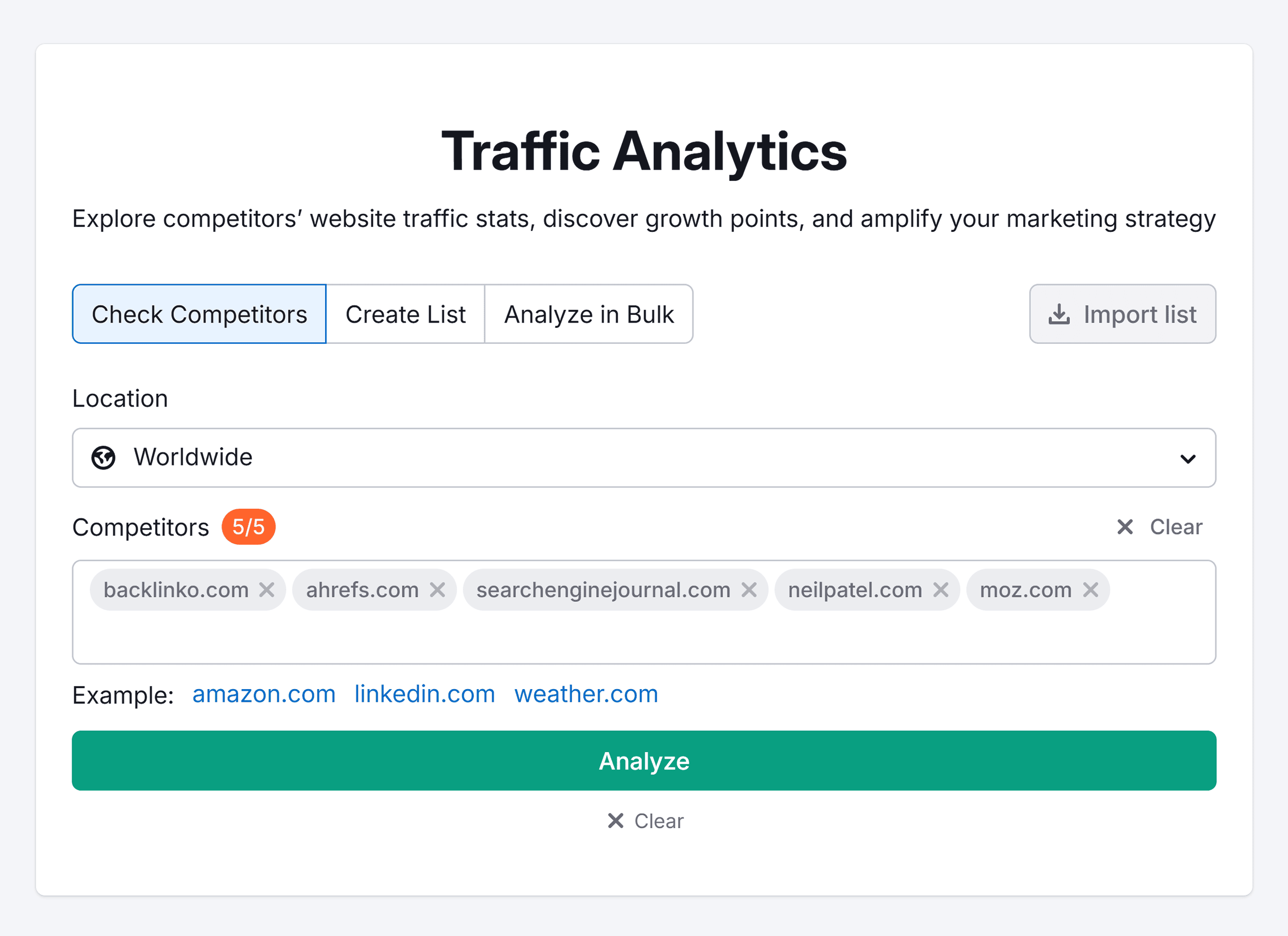 Semrush – Traffic Analytics – Search – Backlinko Competitors Semrush – Traffic Analytics – Search – Backlinko Competitors