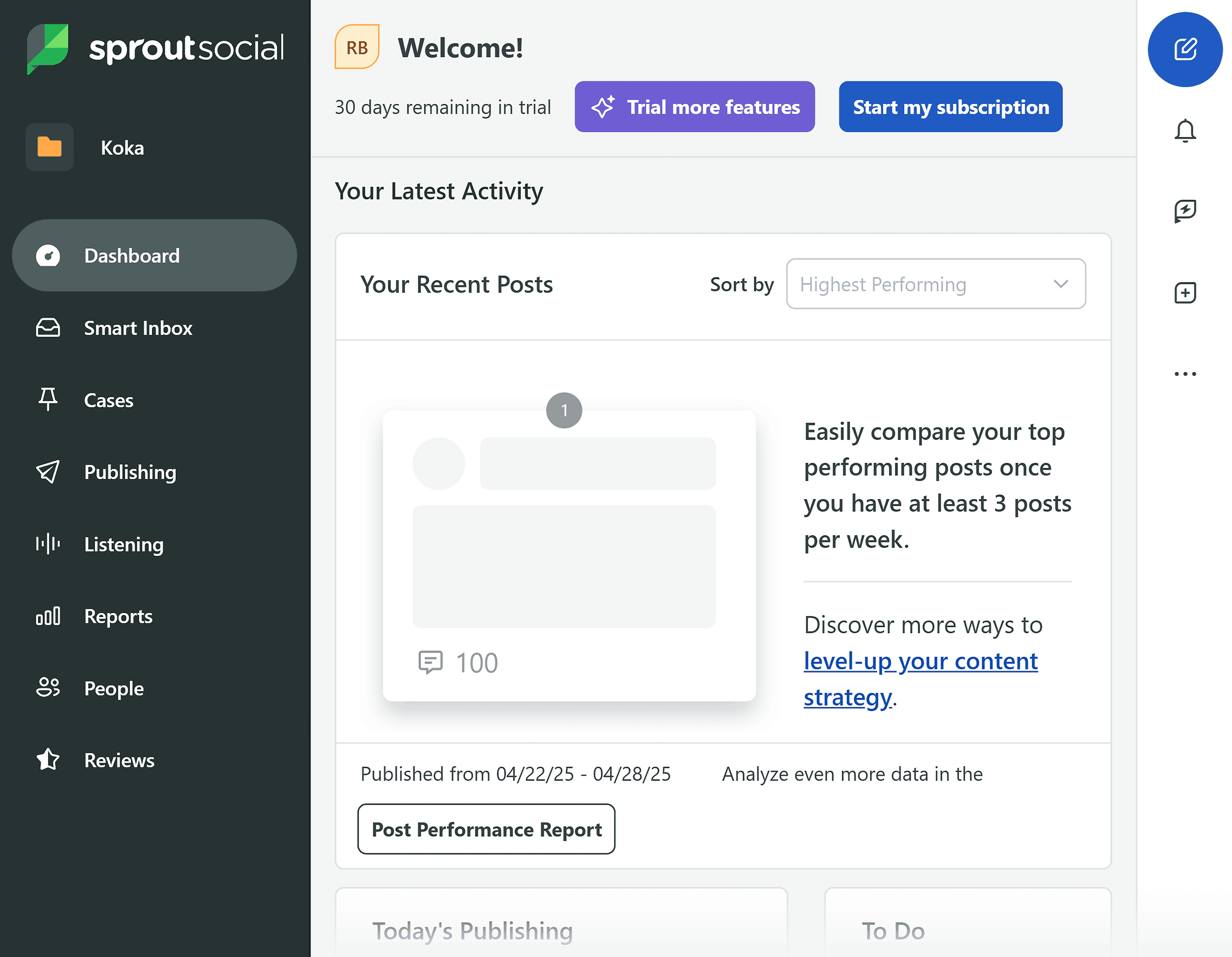 Sprout Social – Dashboard Sprout Social – Dashboard