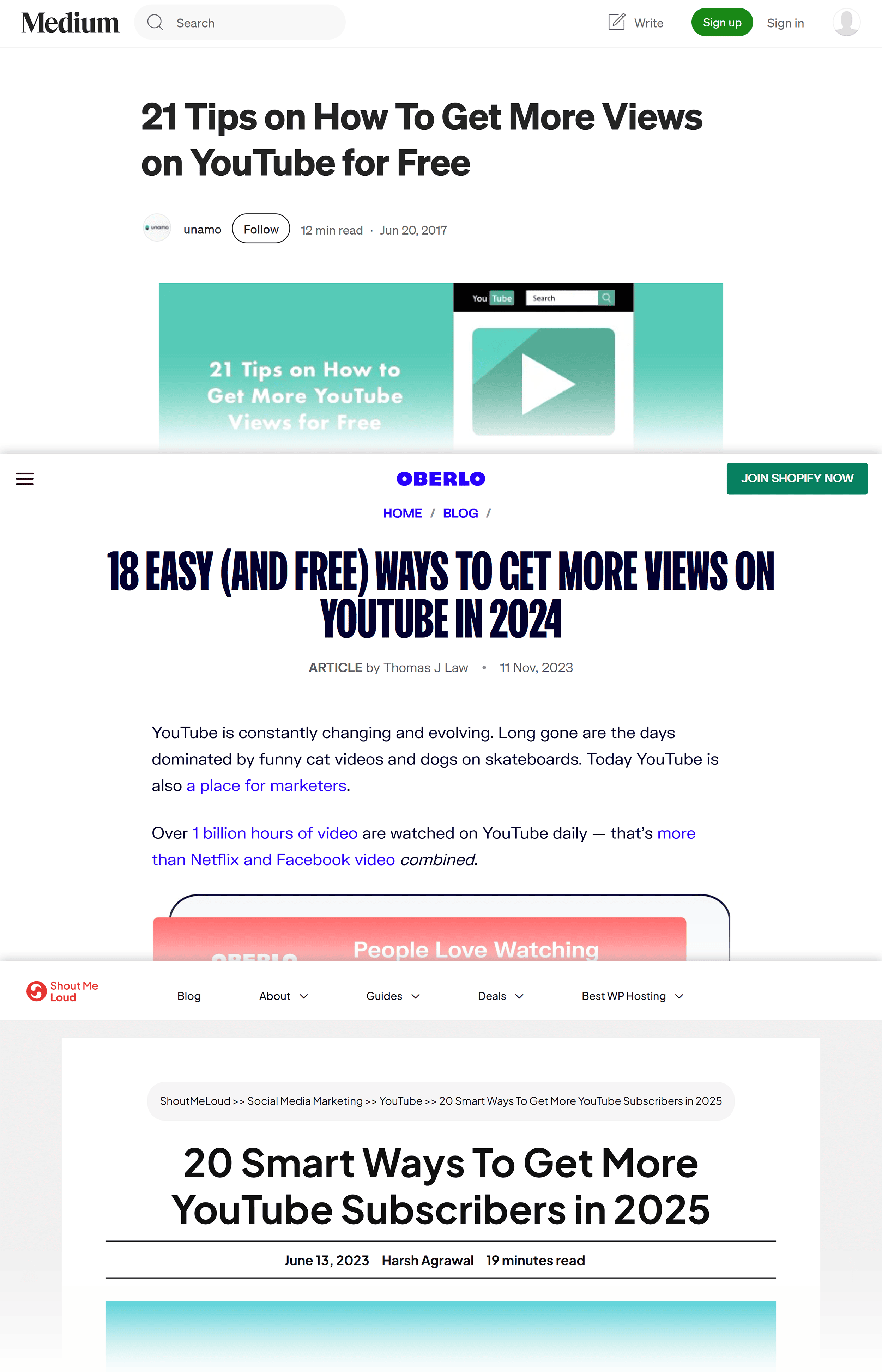 YouTube Tactics – Collage YouTube Tactics – Collage