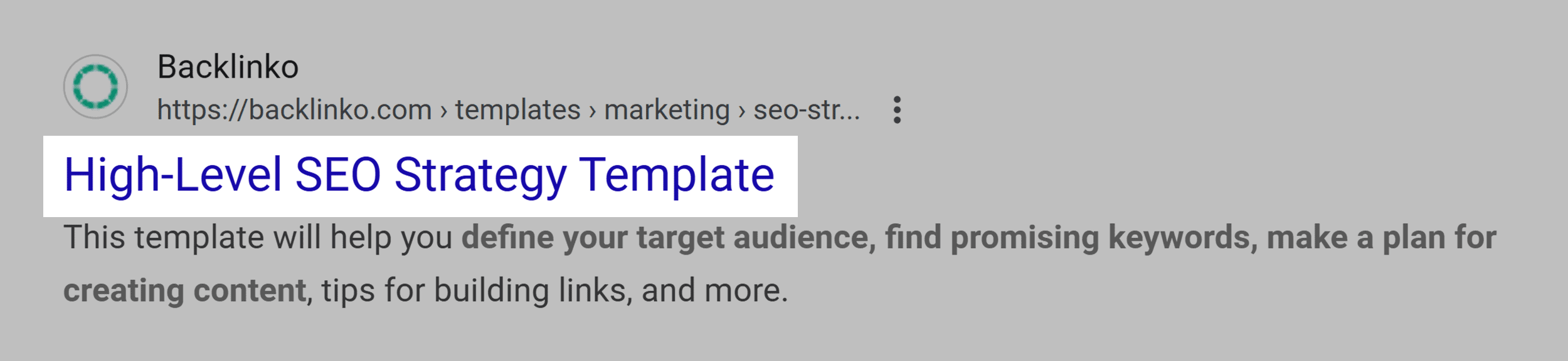 Backlinko – SEO strategy template Backlinko – SEO strategy template