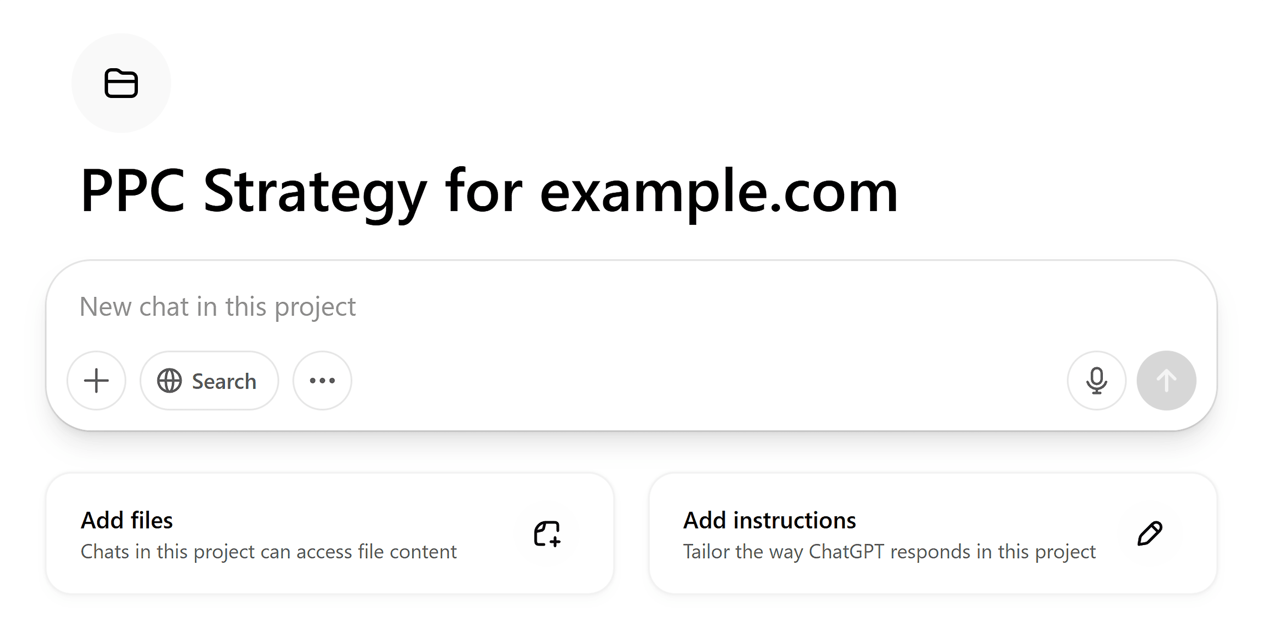ChatGPT – PPC Strategy for example.com ChatGPT – PPC Strategy for example.com