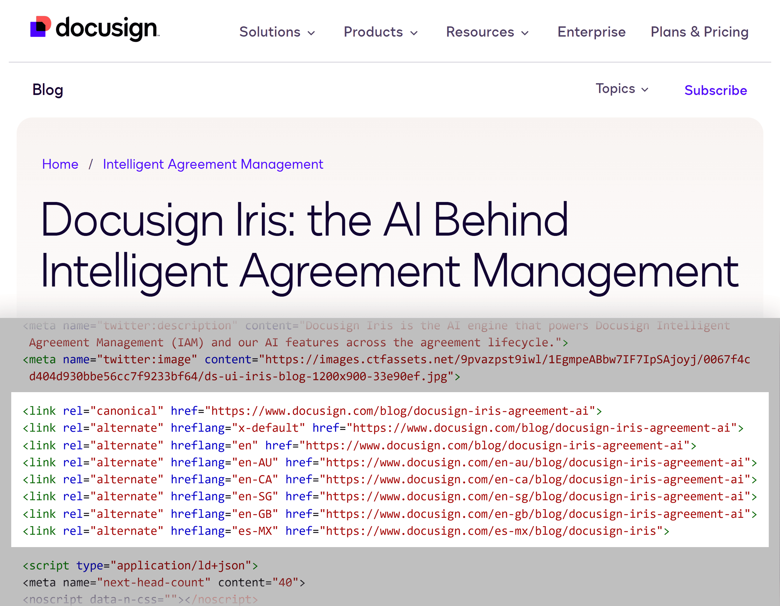 Docusign – Page source code Docusign – Page source code