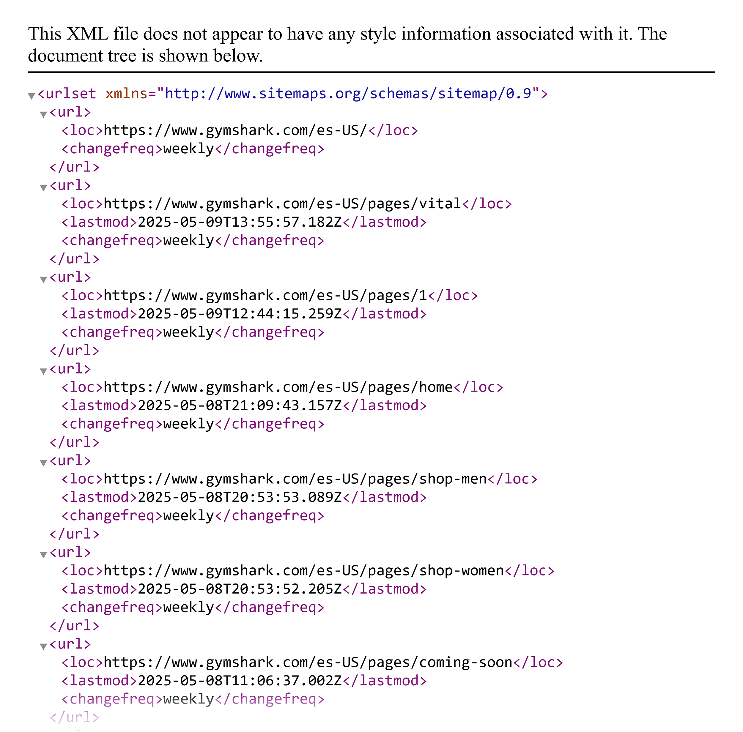 Gymshark – Language variants – XML Sitemaps Gymshark – Language variants – XML Sitemaps