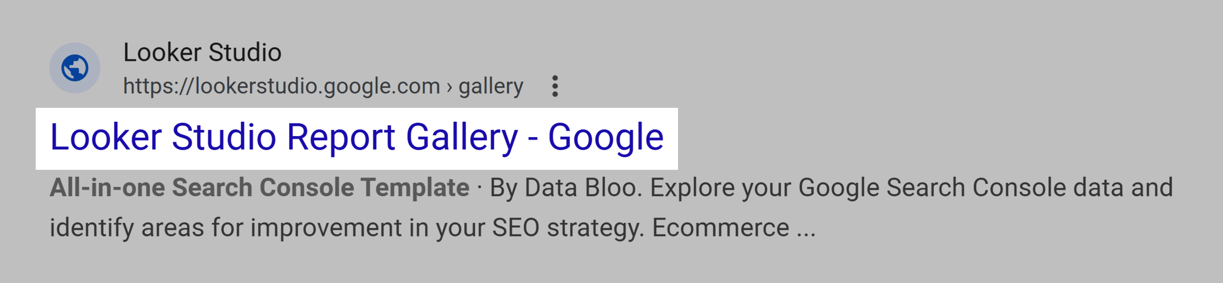 Looker Studio – SEO strategy template Looker Studio – SEO strategy template