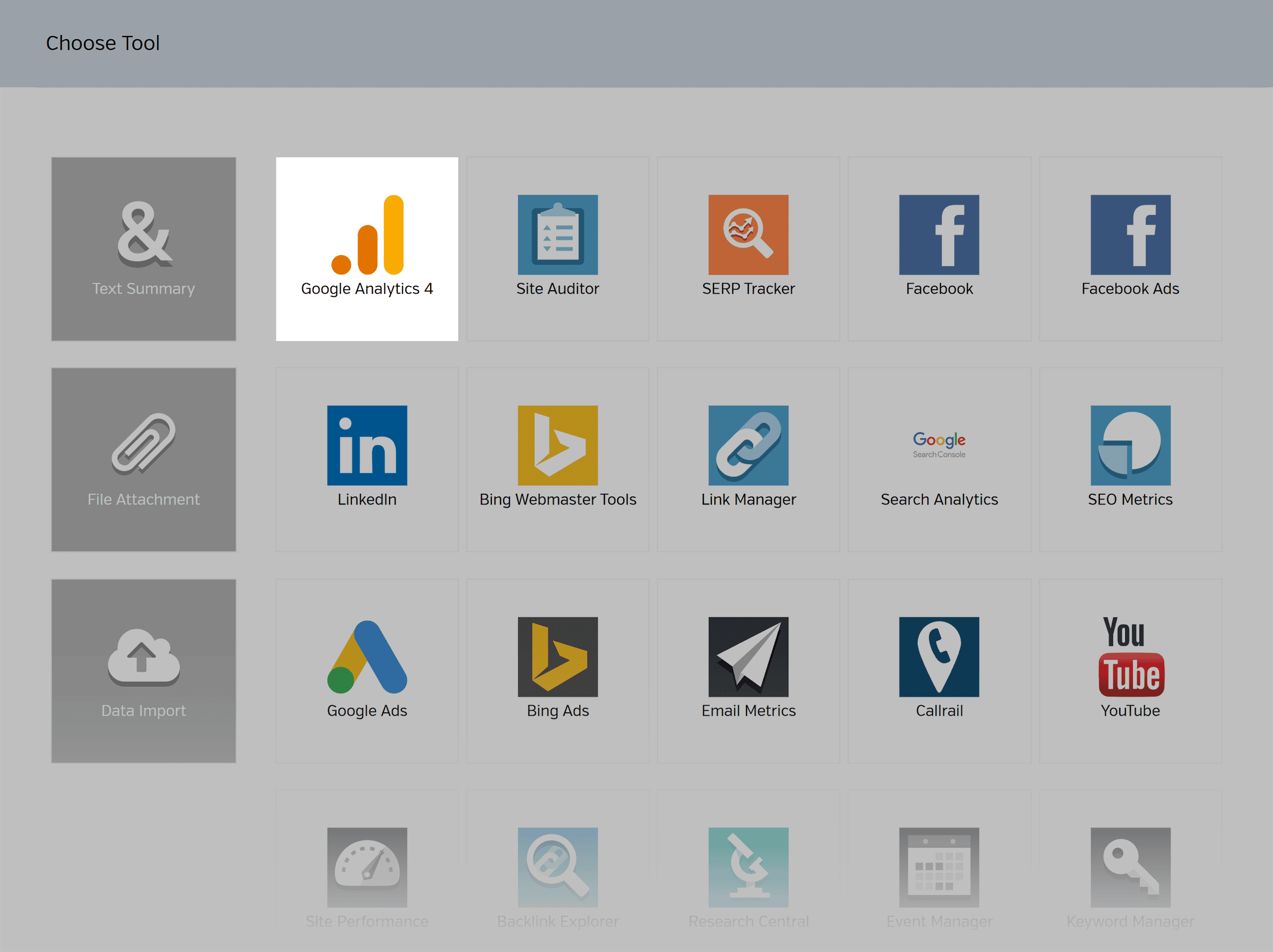 RavenTools – Add More Metrics – Choose Tool RavenTools – Add More Metrics – Choose Tool
