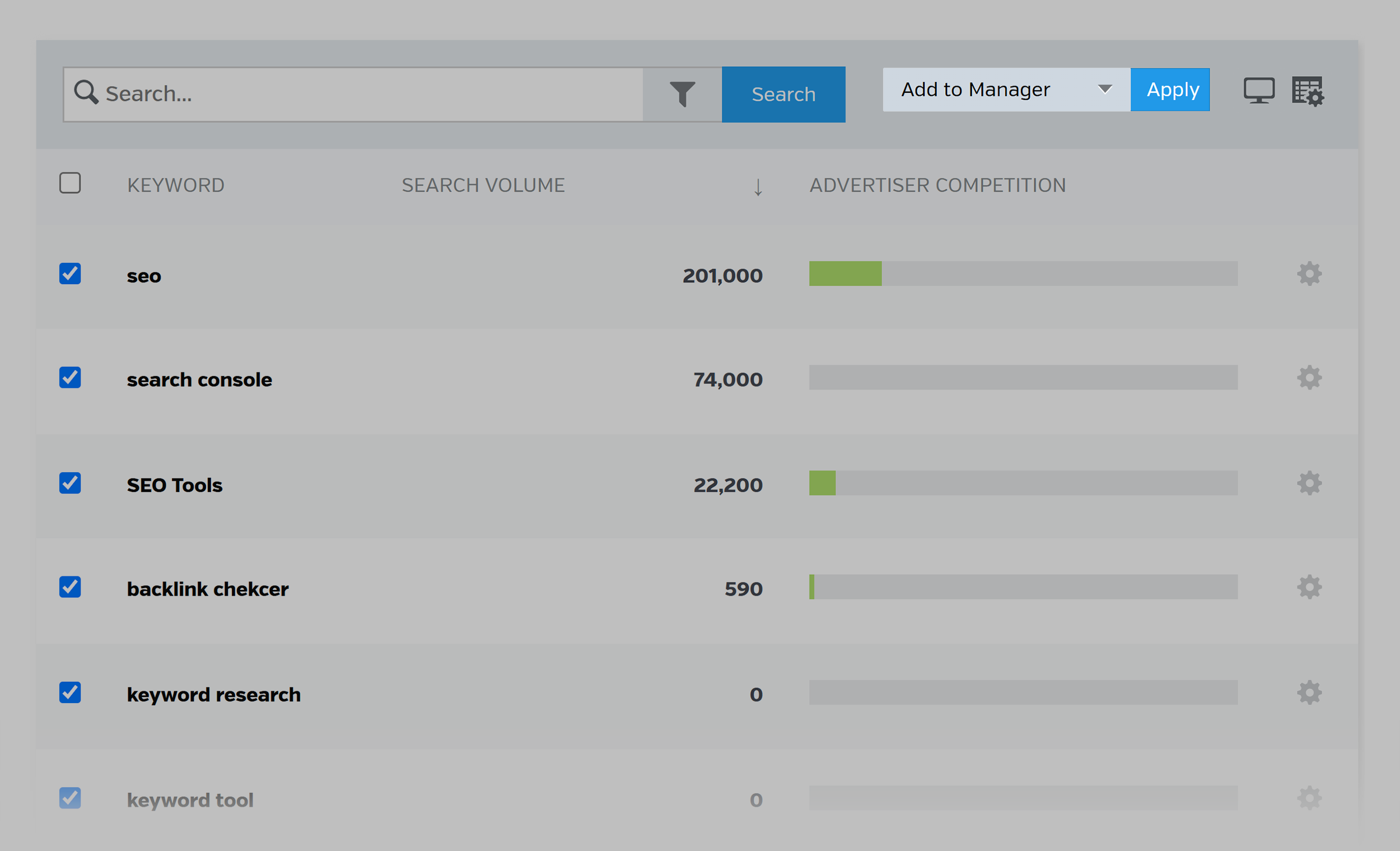 Raven Tools – Keyword Research – Add to Manager Raven Tools – Keyword Research – Add to Manager