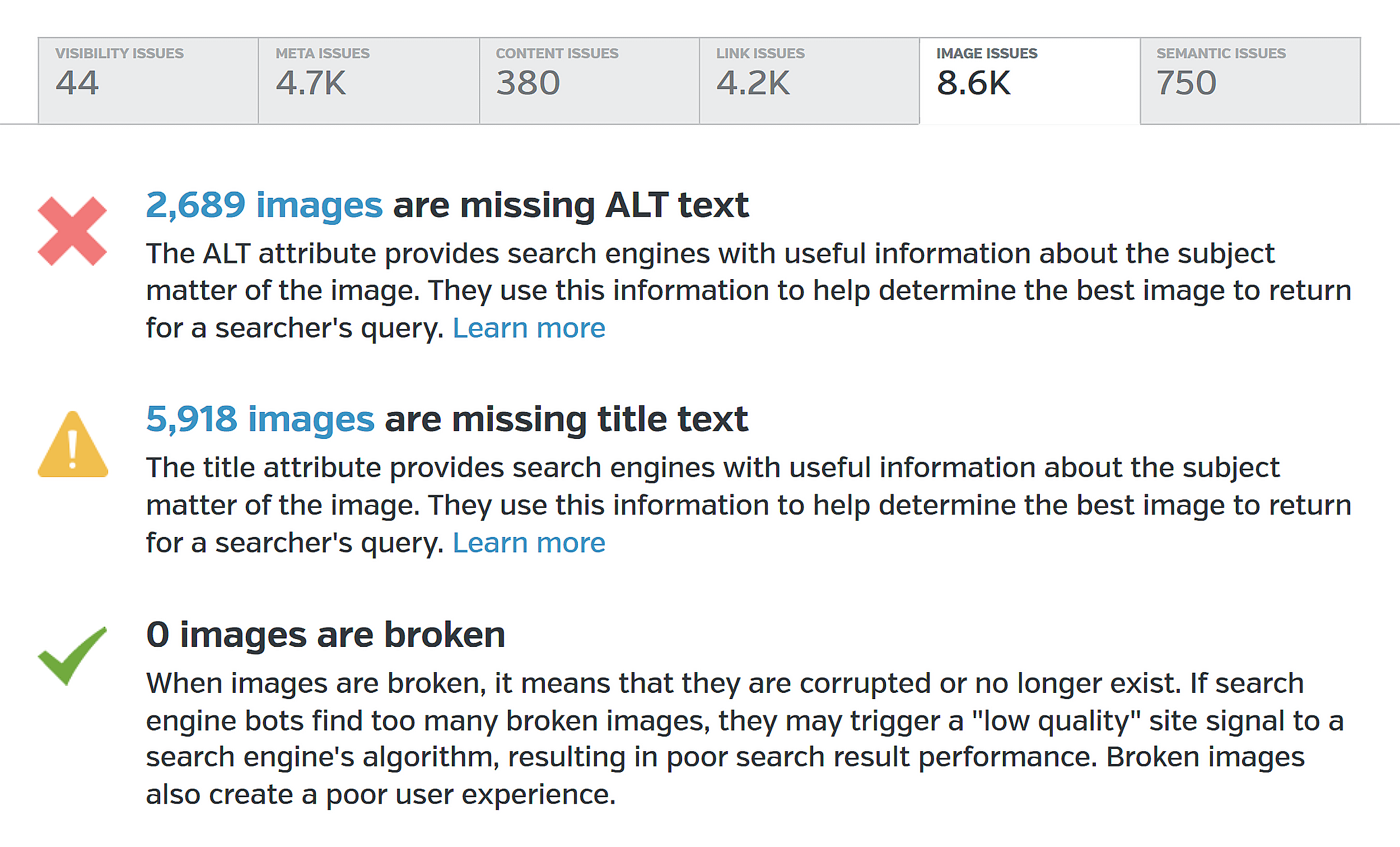 RavenTools – Site Auditor Classic – Image Issues RavenTools – Site Auditor Classic – Image Issues