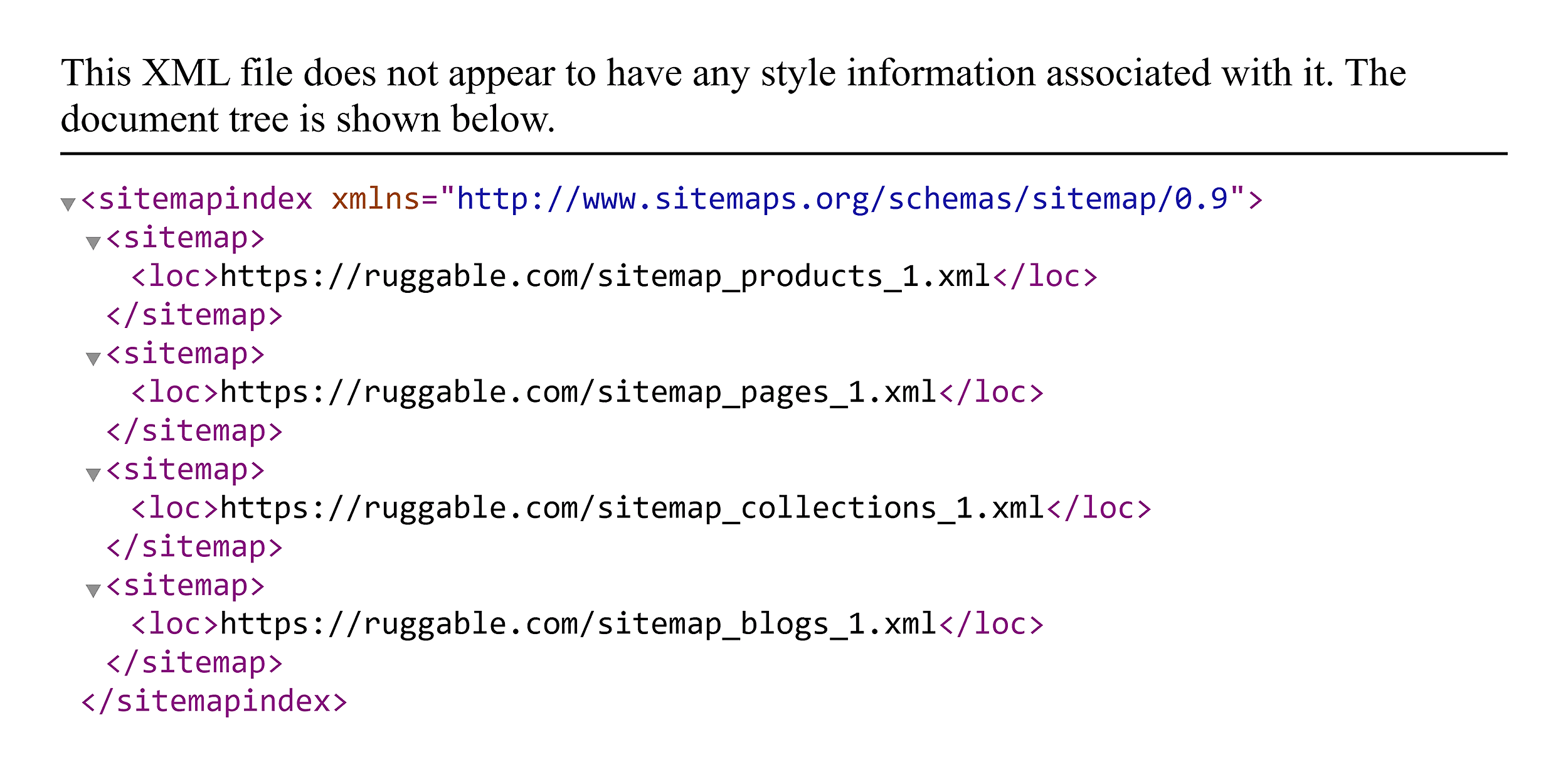 Ruggable XML Sitemap Ruggable XML Sitemap