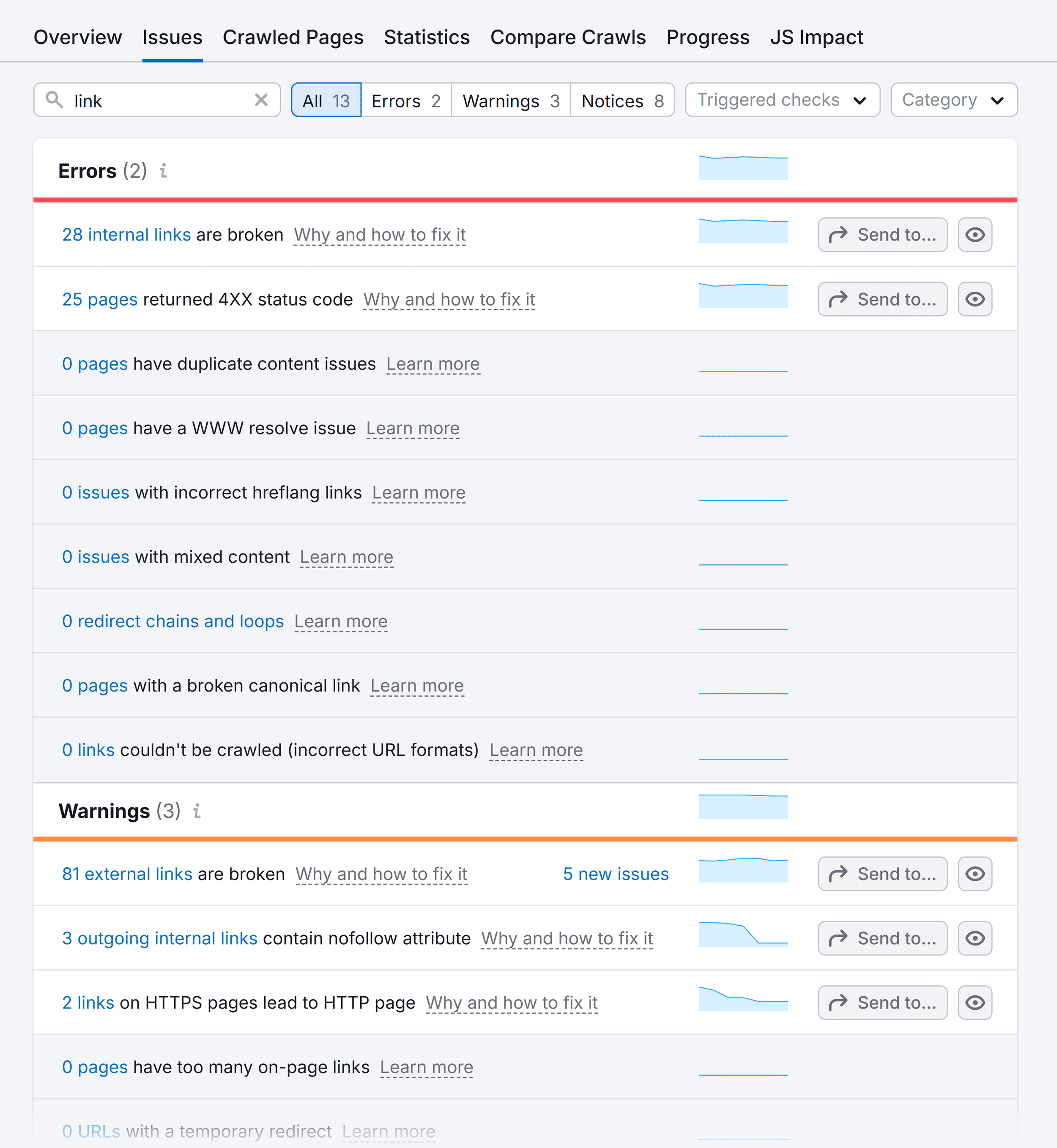 Site Audit – Backlinko – Issues – Link Site Audit – Backlinko – Issues – Link