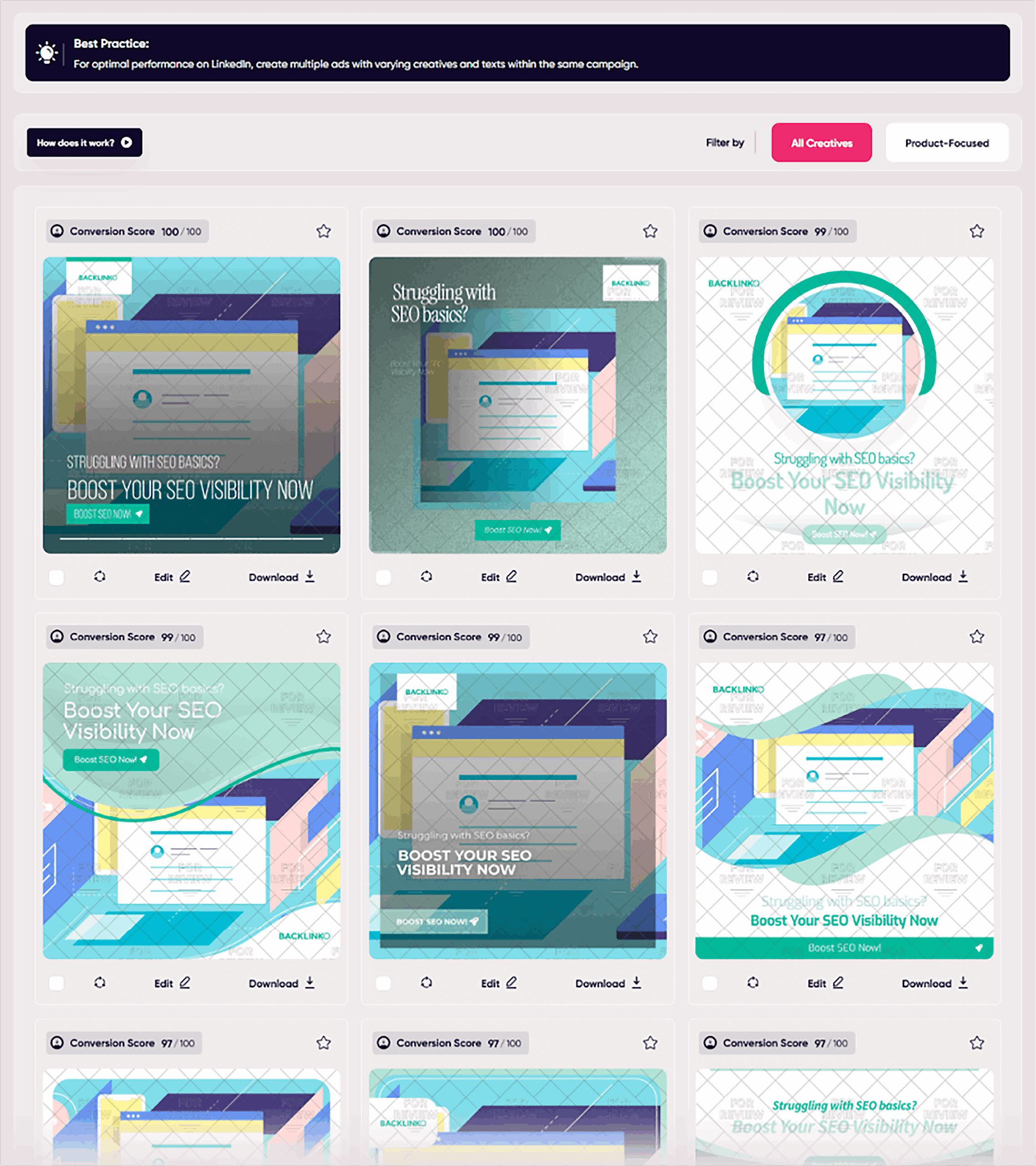 AdCreative – Generate batch of ad variants AdCreative – Generate batch of ad variants