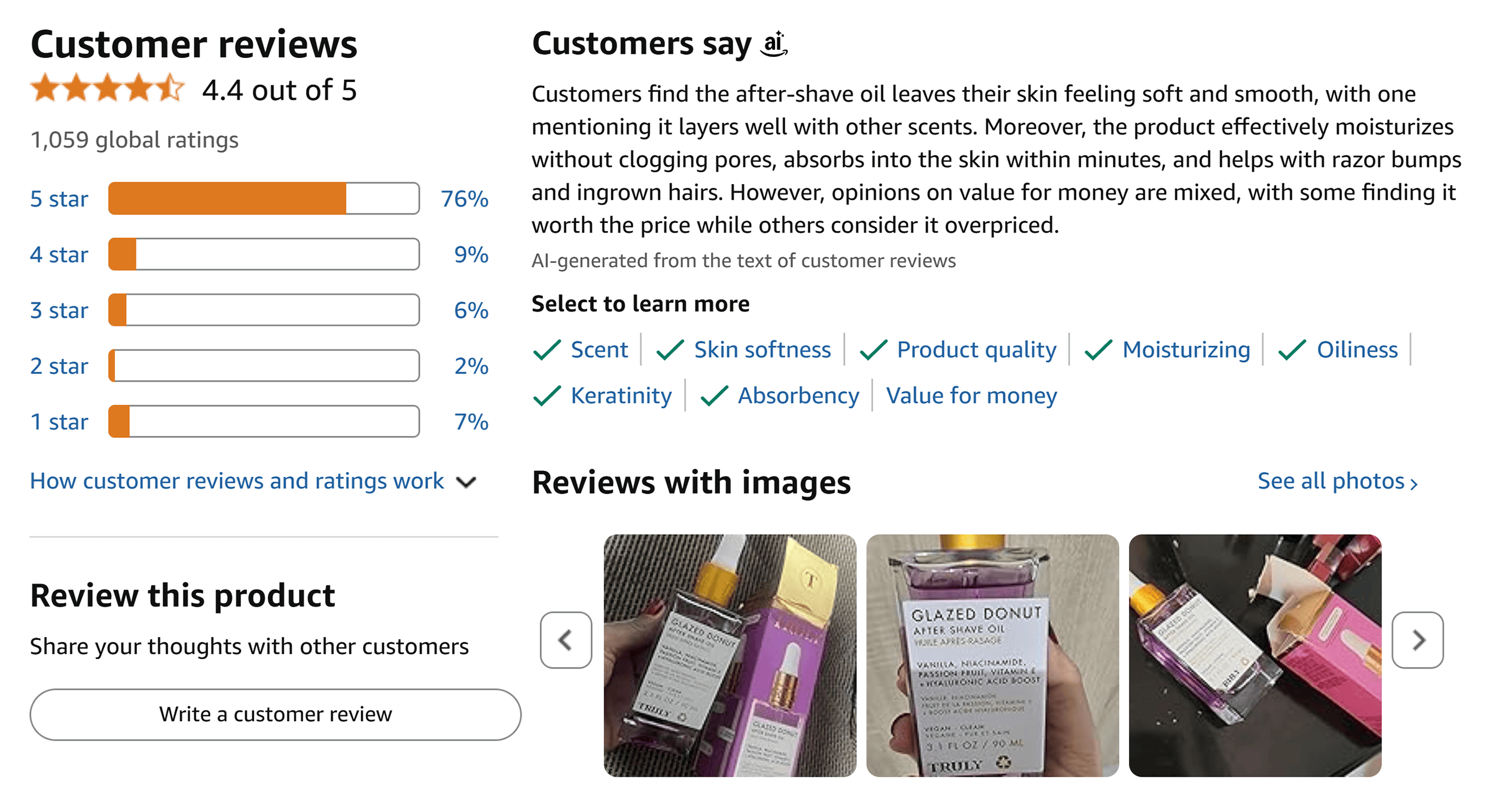 Amazon – Truly product – Customer reviews Amazon – Truly product – Customer reviews