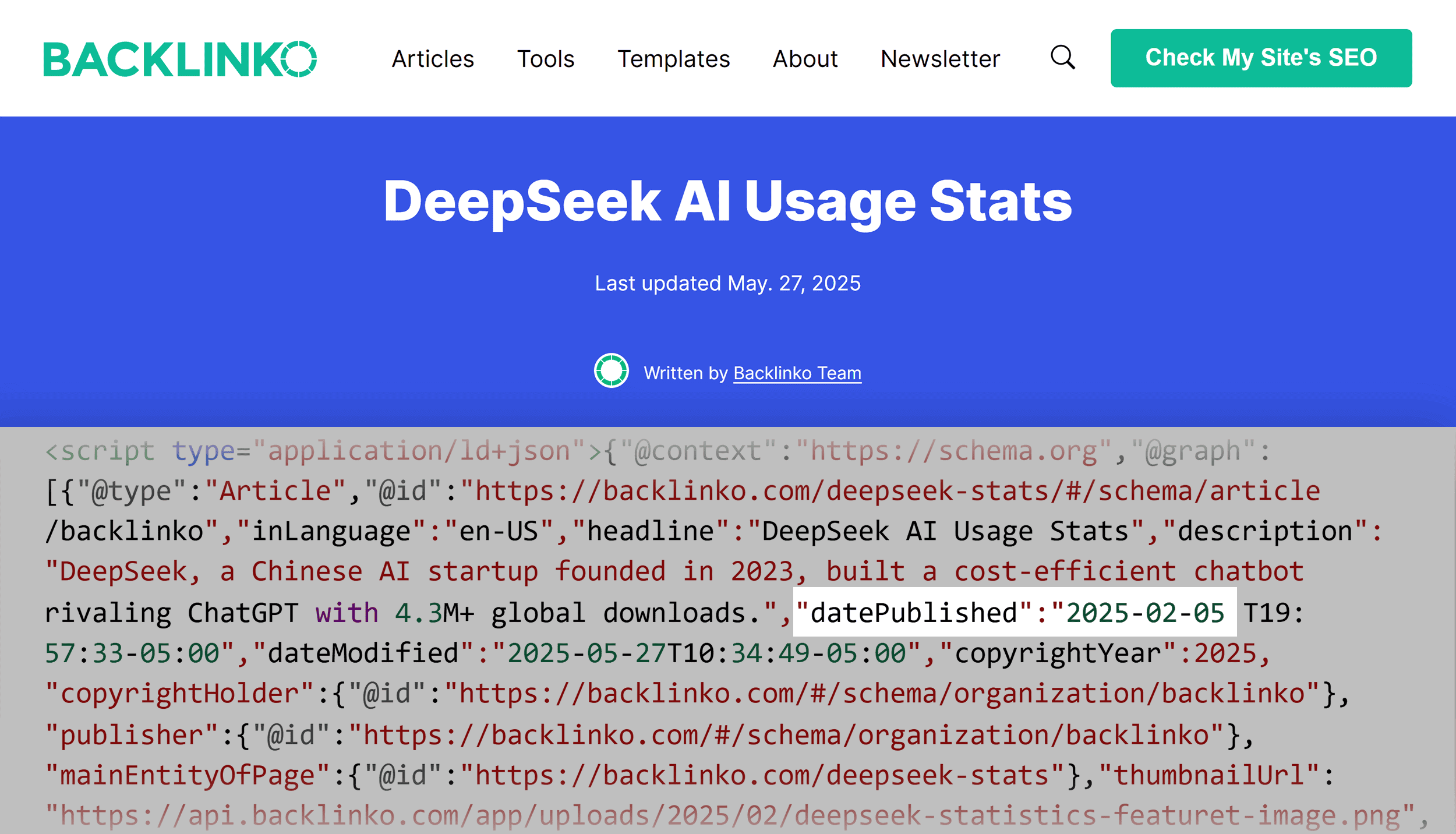 Backlinko – DeepSeek Stats – Original published Backlinko – DeepSeek Stats – Original published