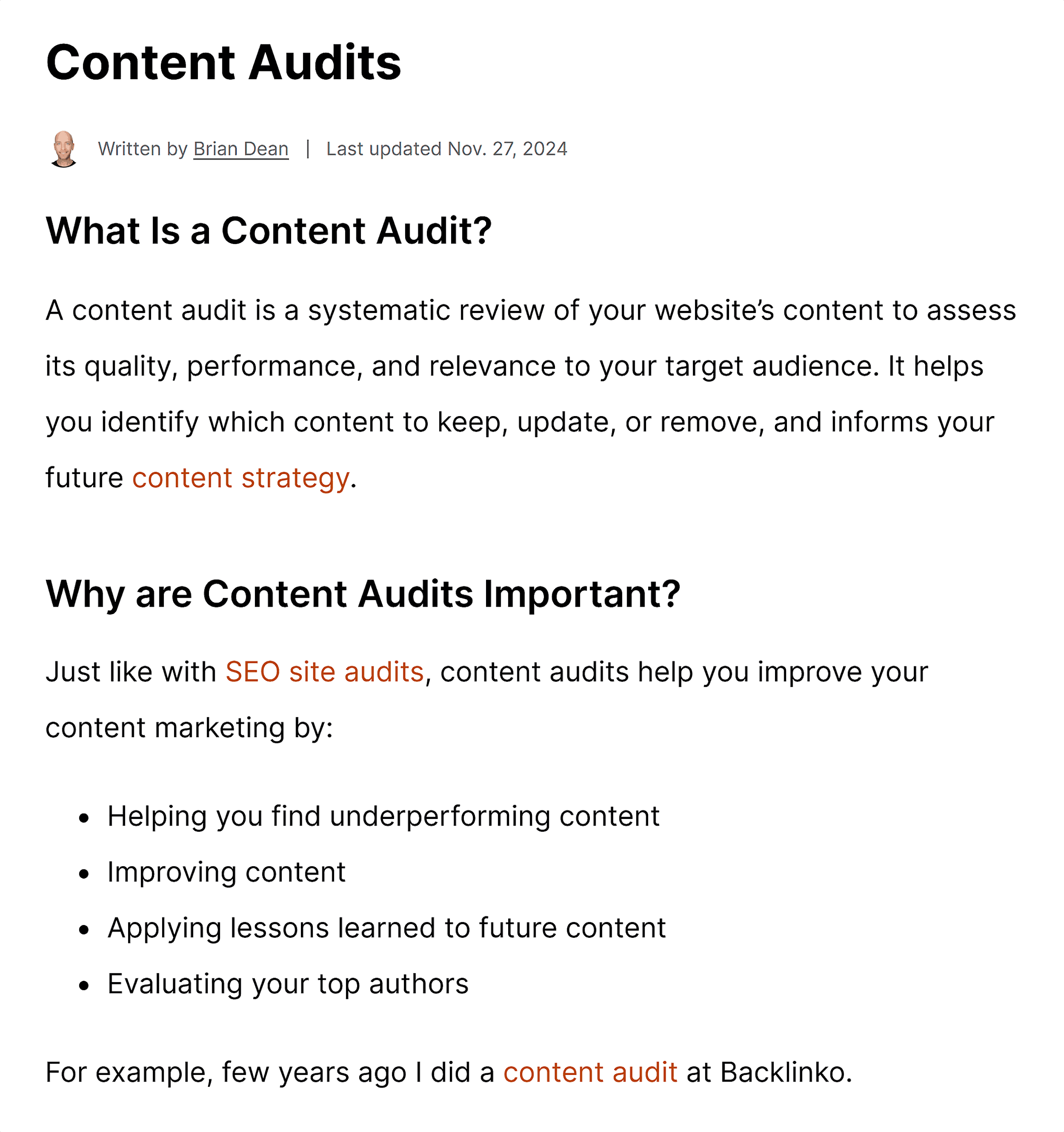 Backlinko – Hub SEO – Content Audits – Paragraph Backlinko – Hub SEO – Content Audits – Paragraph