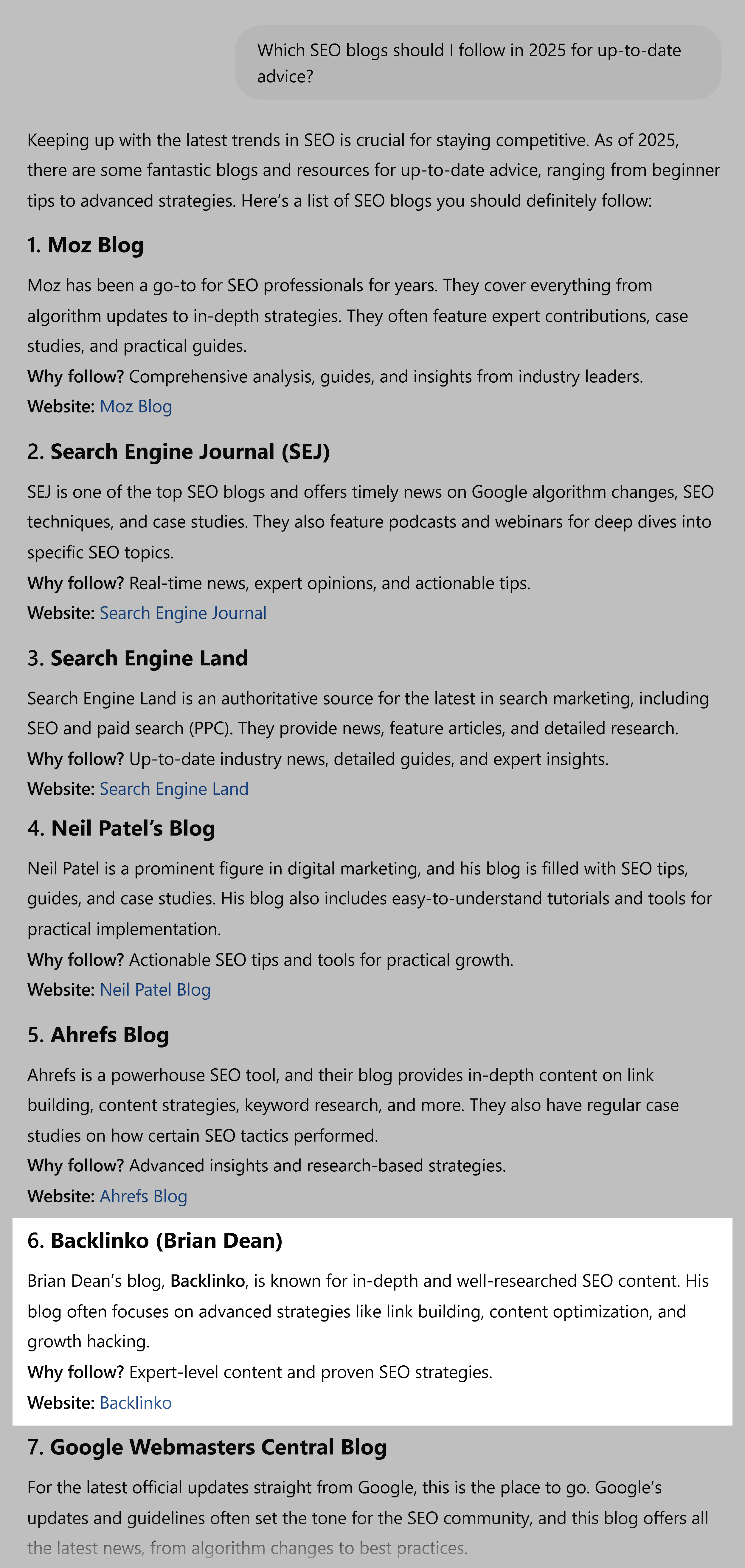 ChatGPT – SEO blogs to follow in 2025 – Incognito ChatGPT – SEO blogs to follow in 2025 – Incognito