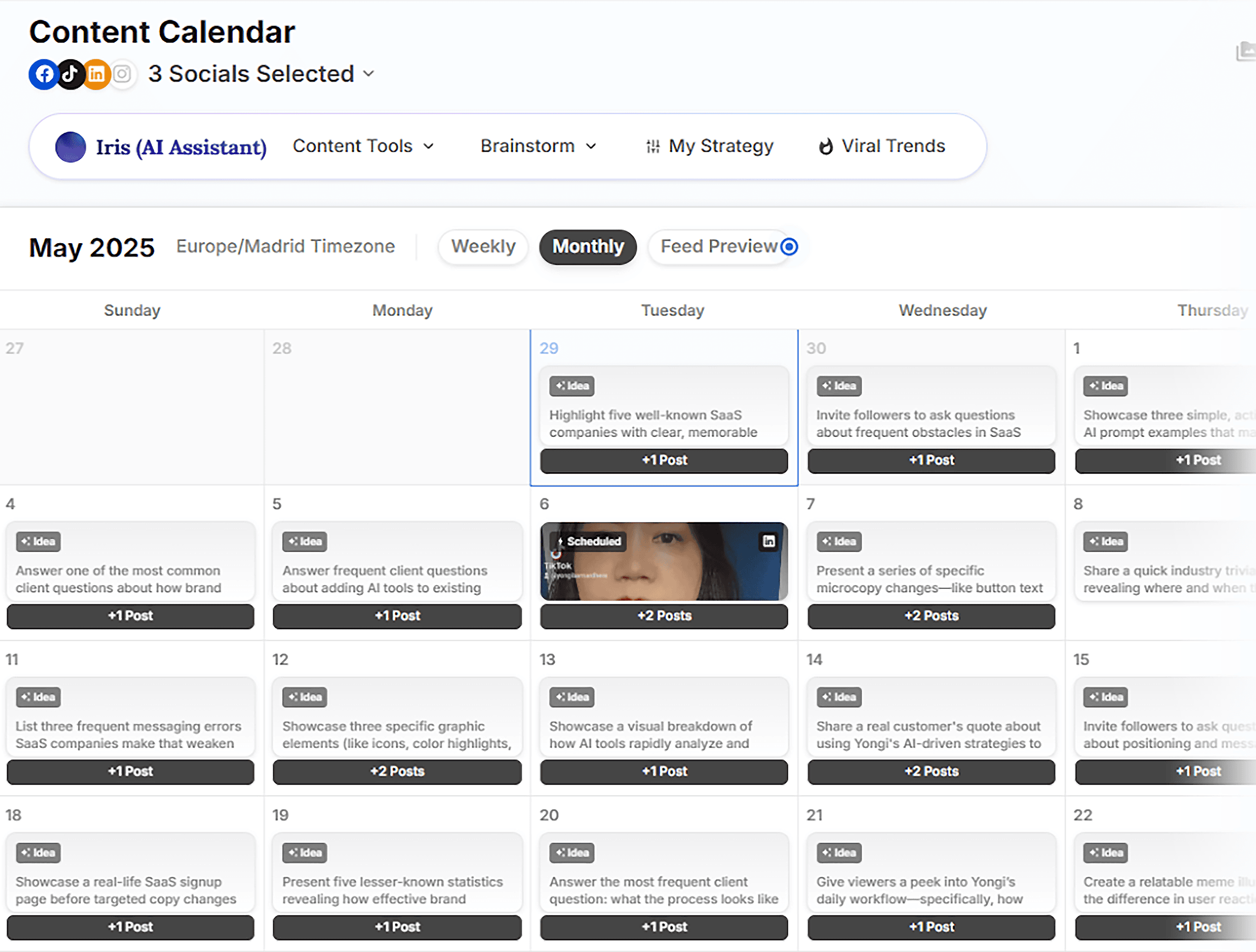 Flick – Content Calendar Flick – Content Calendar