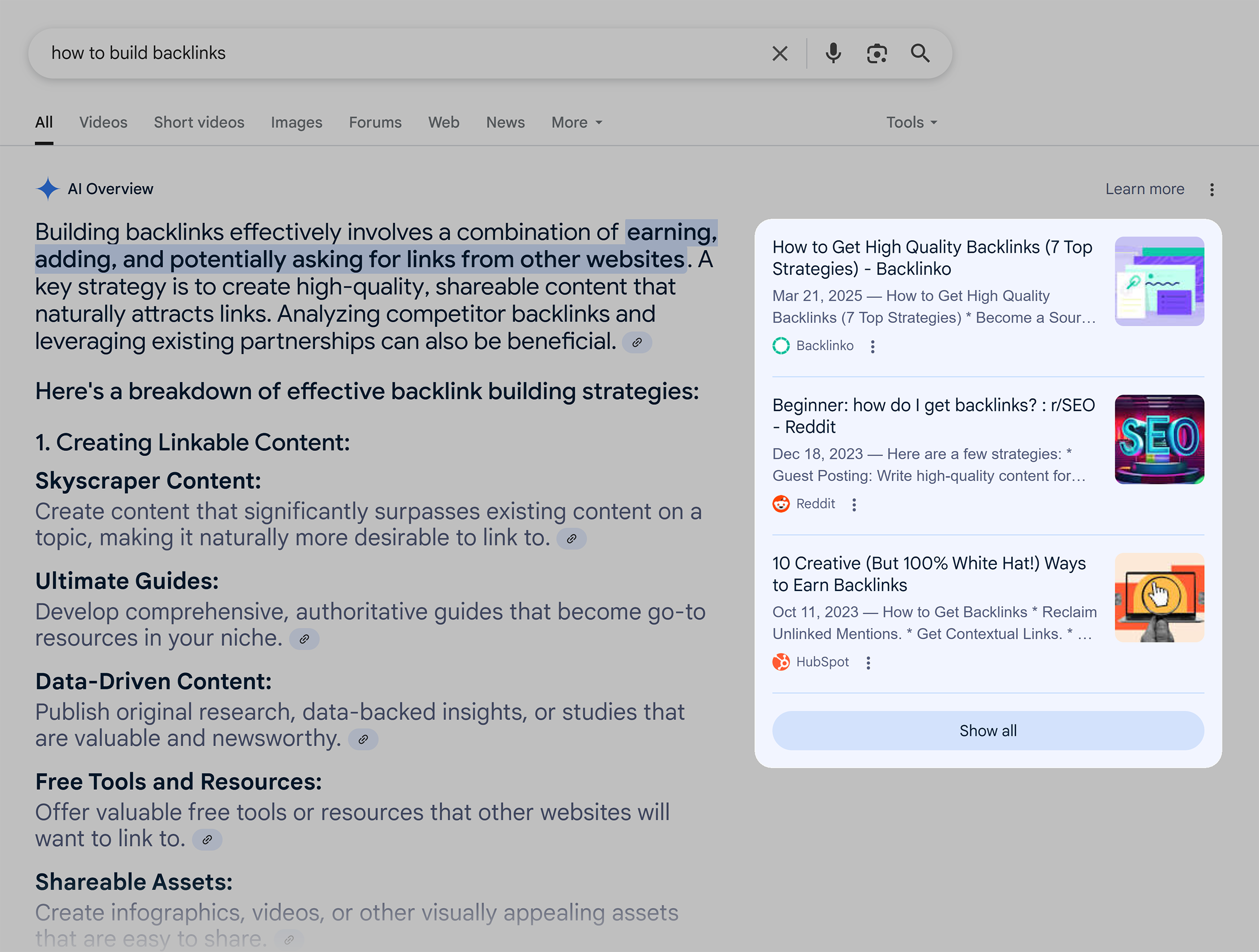 Google SERP – How to build backlinks Google SERP – How to build backlinks